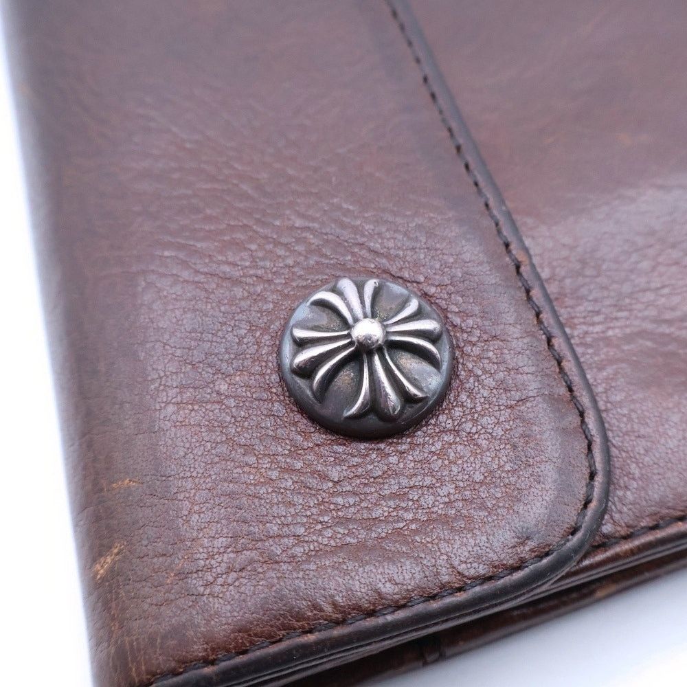 Chrome Hearts Chrome Hearts Wave Leather Wallet Brown BCA375 Size ONE SIZE - 4 Thumbnail