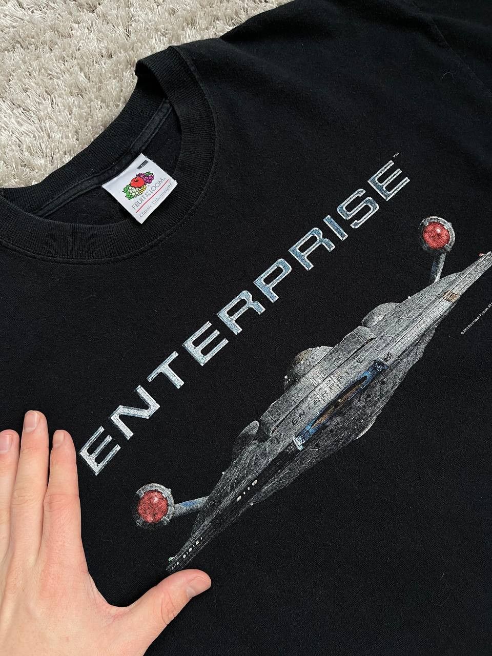 Fruit Of The Loom × Star Wars × Vintage RARE 2002 STAR WARS ENTERPRISE PARAMOUNT PICTURES TEE Size US L / EU 52-54 / 3 - 5 Thumbnail