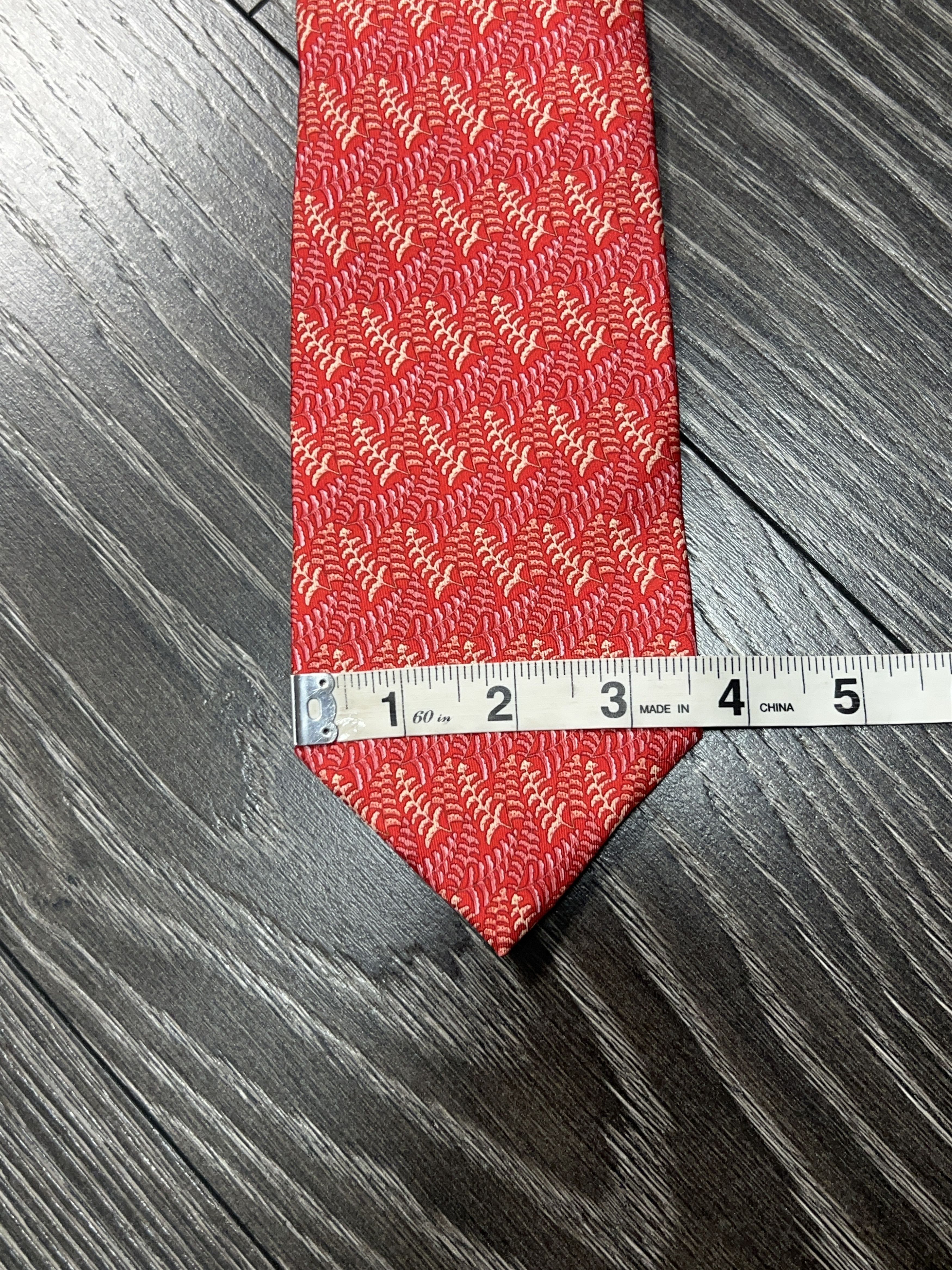 Salvatore Ferragamo Tie Necktie Cravatte 100% Silk Made in Italy Size ONE SIZE - 9 Thumbnail