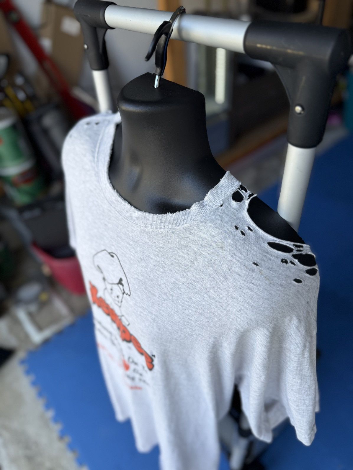 Japanese Brand × Vintage Thrashed Vintage Kewpie Shirt Size US XL / EU 56 / 4 - 2 Thumbnail