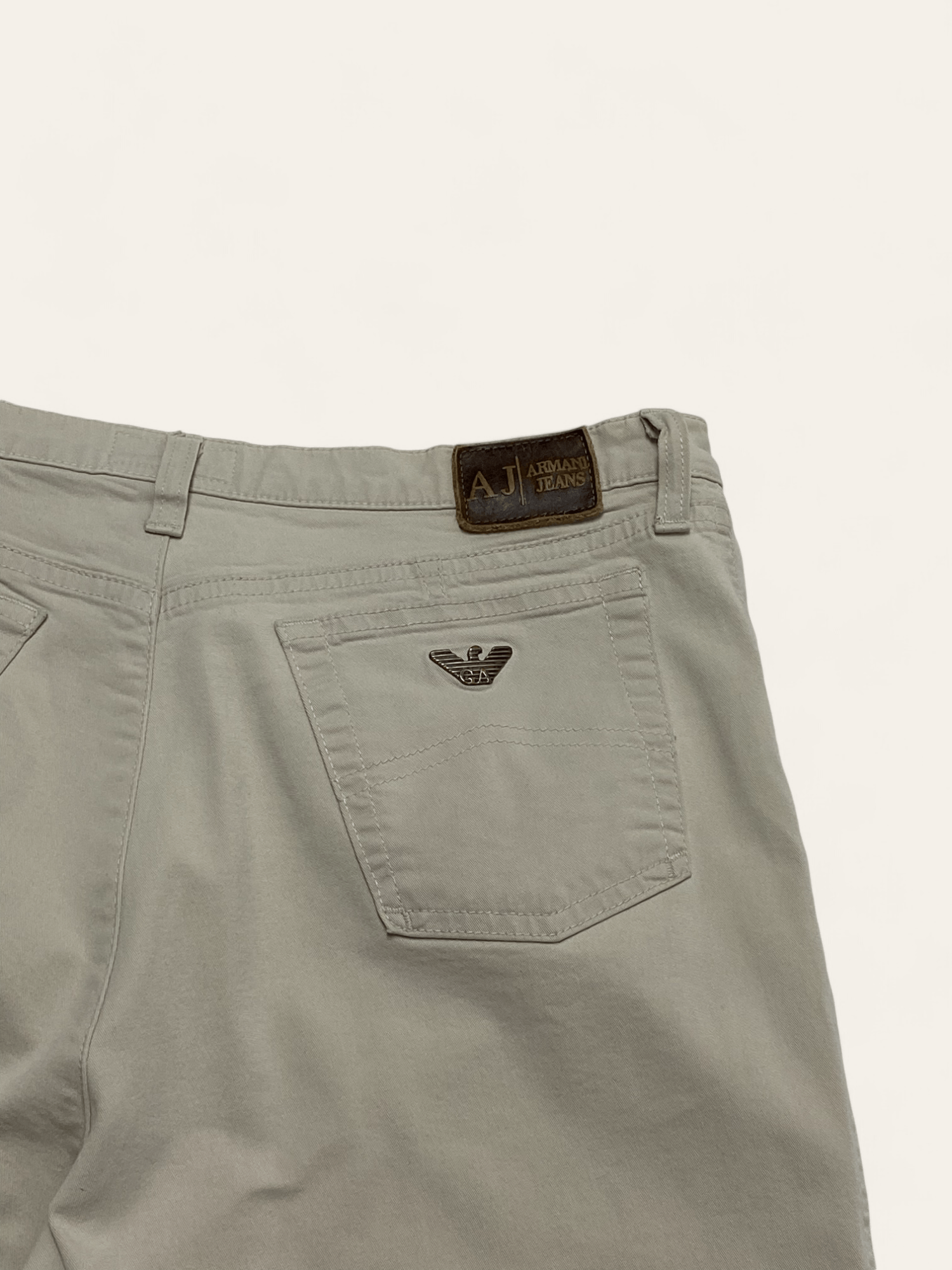 Armani Vintage ARMANI Beige Pants Luxury Size US 31 - 12 Thumbnail