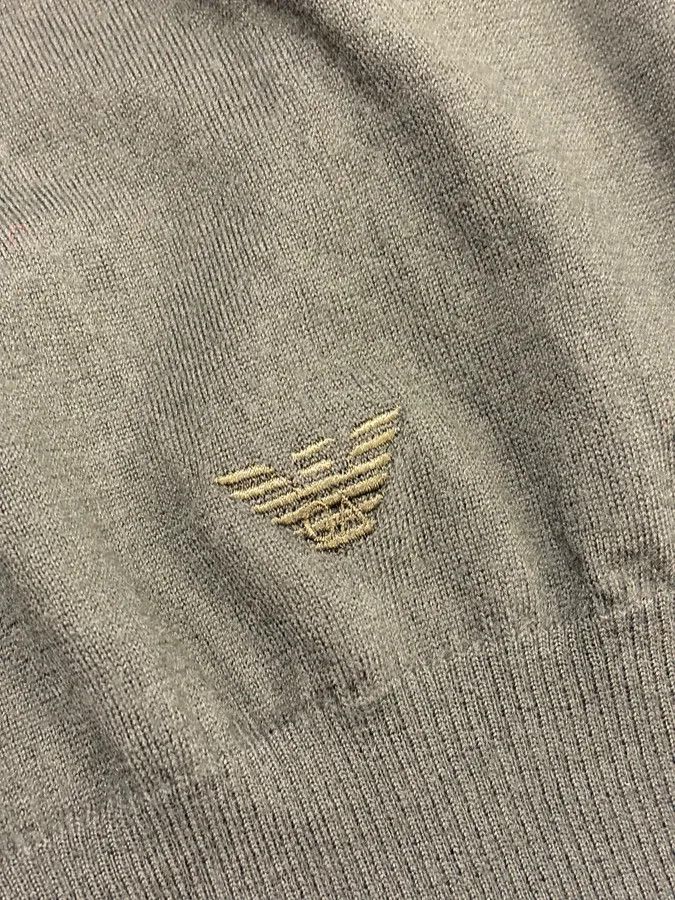Emporio Armani 2010s Emporio Armani Khaki Minimalist Sweater Size US M / EU 48-50 / 2 - 6 Thumbnail