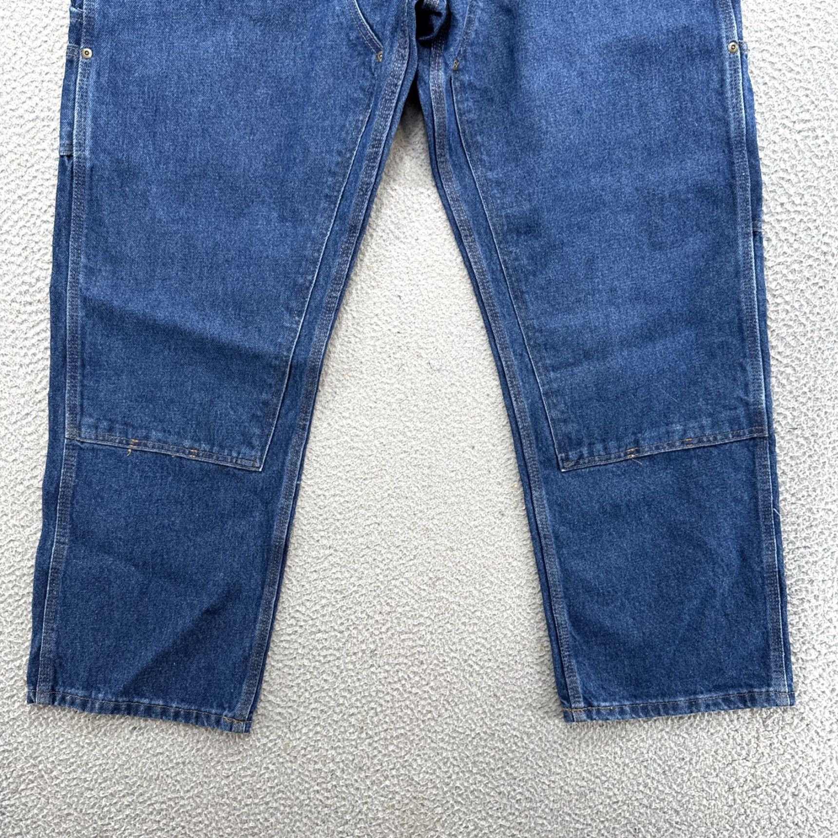 Vintage Key Jeans Relaxed Fit Double Front Carpenter Dungaree Denim 42x30 BLUE Mens 42 30 New Size US 42 / EU 58 - 5 Thumbnail