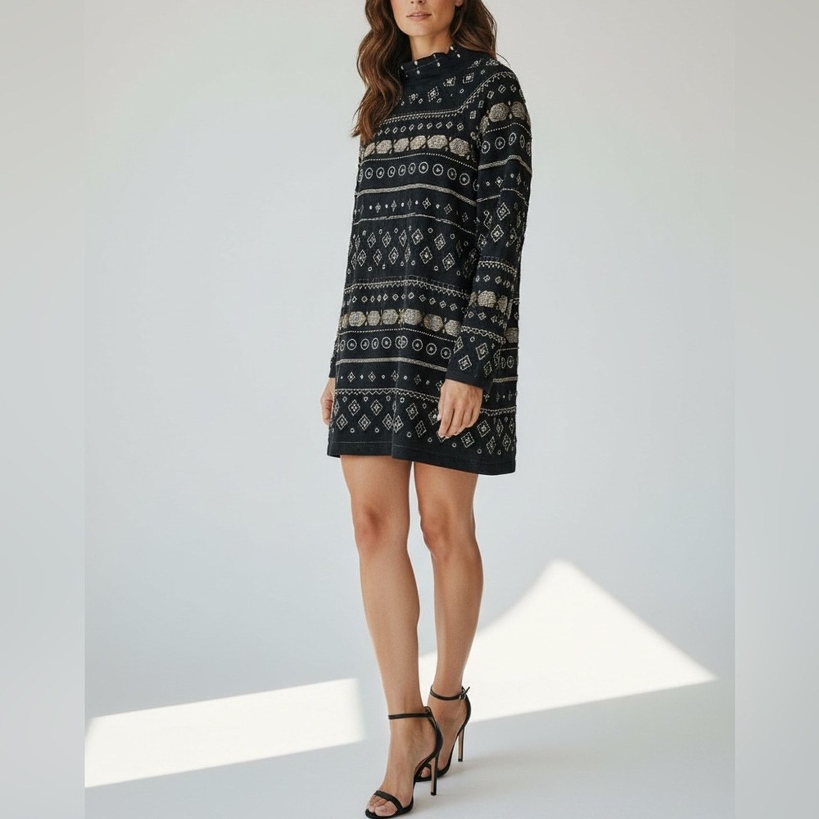 free people beaded mini dress Free People Remino Eyelet Mini Dress – Josie's Boutique main image 0