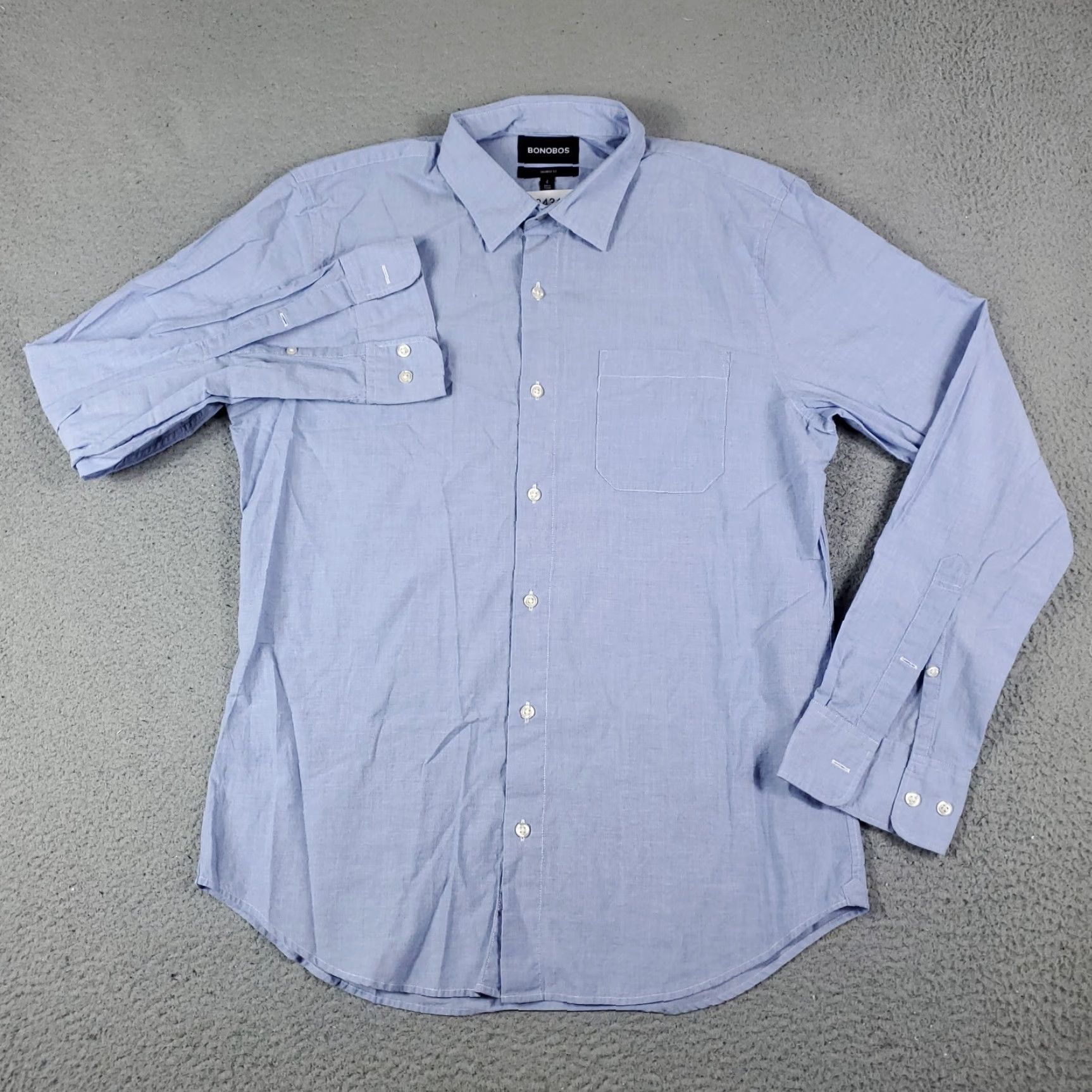 Bonobos Bonobos Shirt Mens Large Blue Casual Button Up Long Sleeve Size US L / EU 52-54 / 3 - 2 Thumbnail