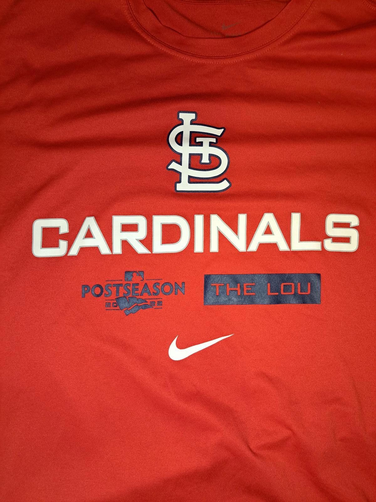 Nike Nike Dri Fit St Louis Cardinals T Shirt Mens Medium Red Size US M / EU 48-50 / 2 - 3 Thumbnail