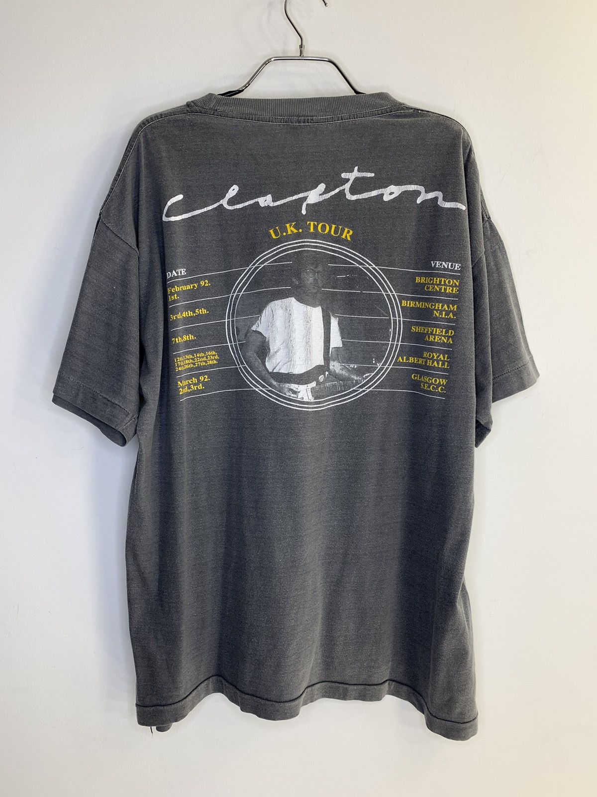 Band Tees × Vintage Vintage Eric Clapton UK Tour 1992 T Shirt Size US XL / EU 56 / 4 - 2 Thumbnail