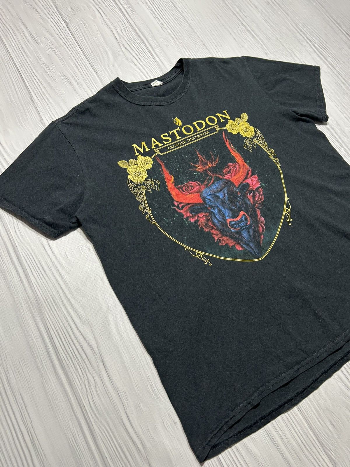 Band Tees Vintage Mastodon Crusher Destroyer Band T-Shirt Size US XL / EU 56 / 4 - 4 Thumbnail