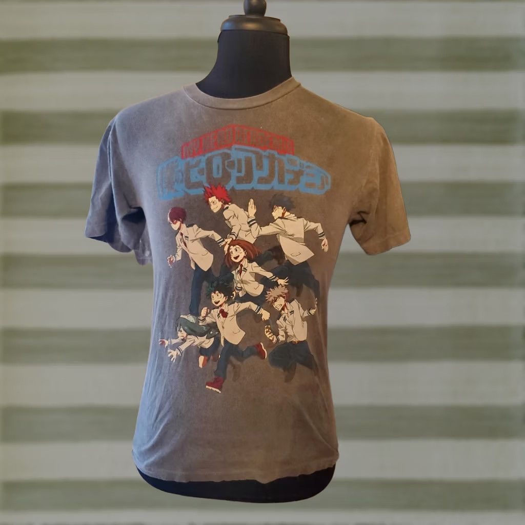 Vintage My Hero Academia Anime T Shirt Size Small Gray Rushing To Class Short Sleeve Size US S / EU 44-46 / 1 - 1 Thumbnail
