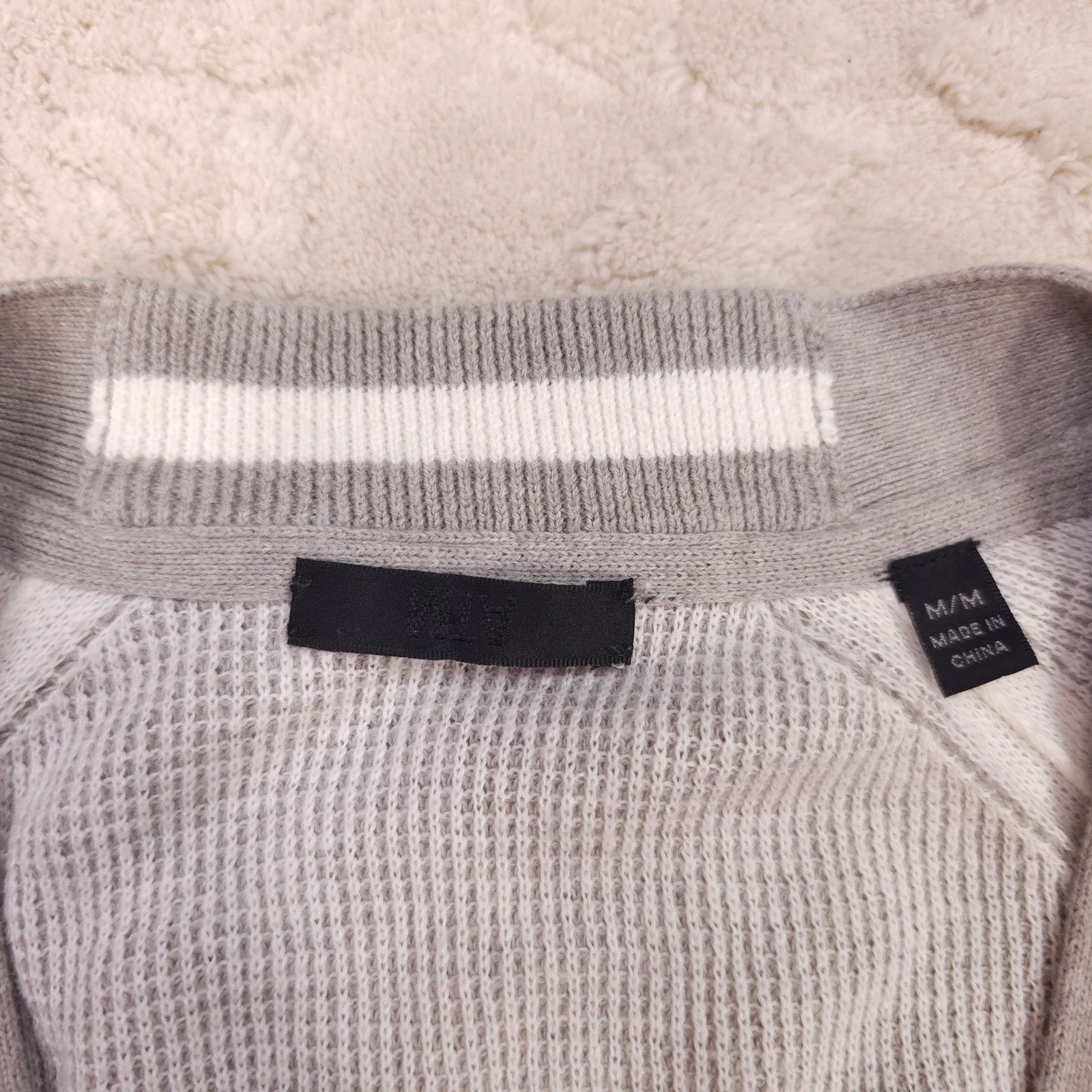ATM ATM Raglan Sleeve Schoolboy Cardigan Gray Sz Medium Size M / US 6-8 / IT 42-44 - 6 Thumbnail