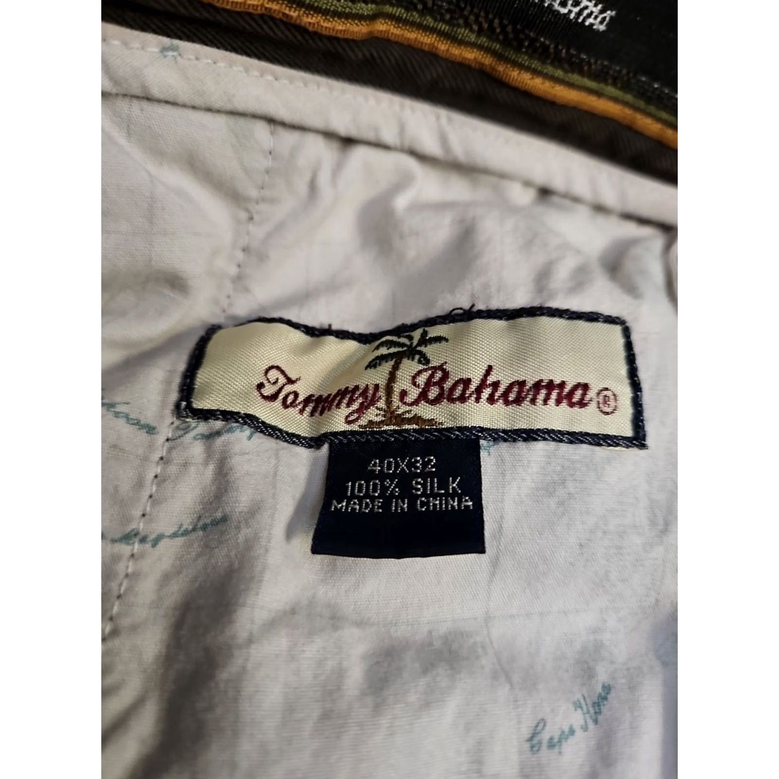 Tommy Bahama Tommy Bahama Silk Chino Pants Men's Brown Size 40x32 Slash Pockets Size US 40 / EU 56 - 2 Thumbnail