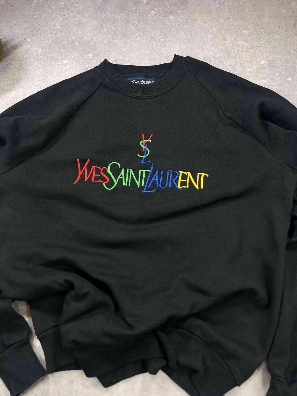 Vintage × Yves Saint Laurent Vintage Yves Saint Laurent Central Logo YSL Paris 90s Size US S / EU 44-46 / 1 - 3 Thumbnail