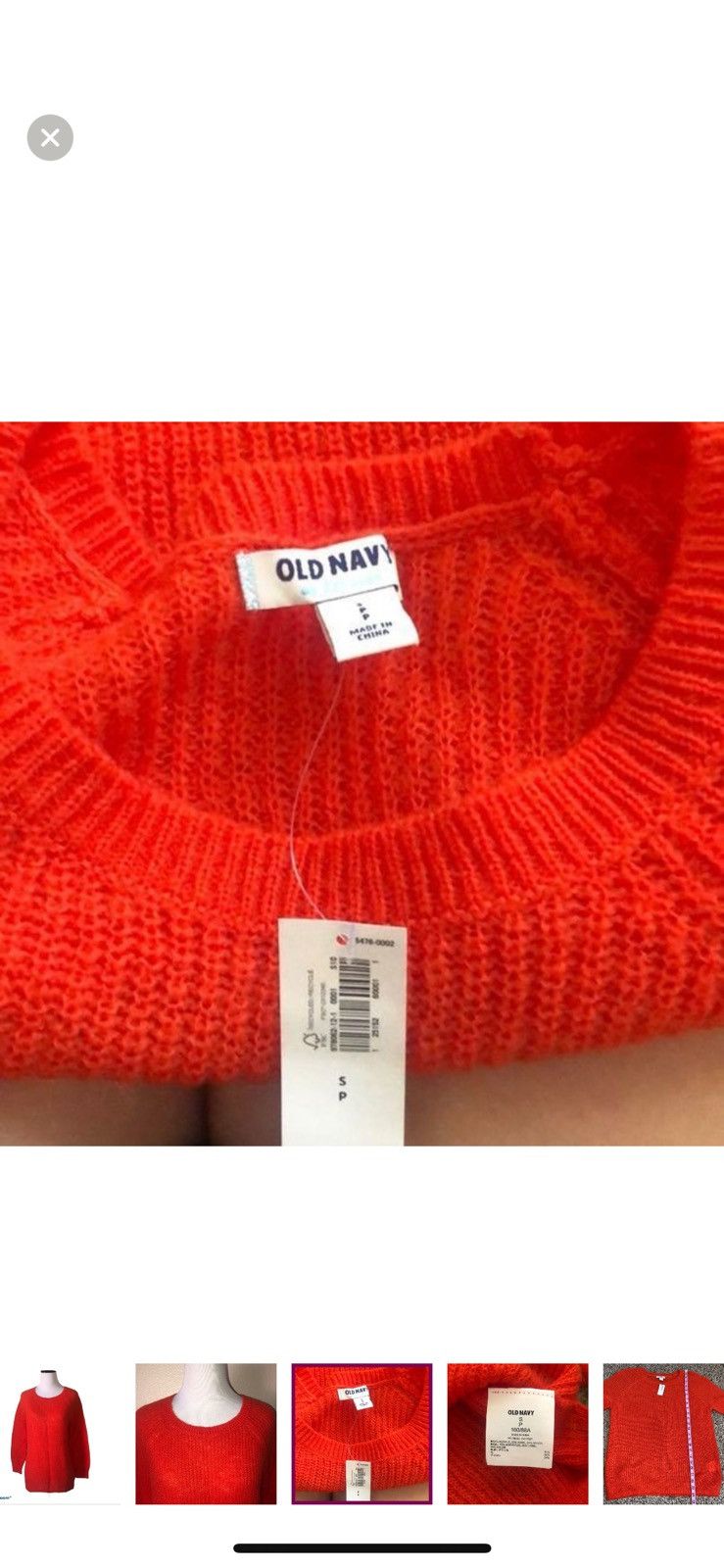 Old Navy Old navy small orange crewneck sweater Size S / US 4 / IT 40 - 2 Thumbnail