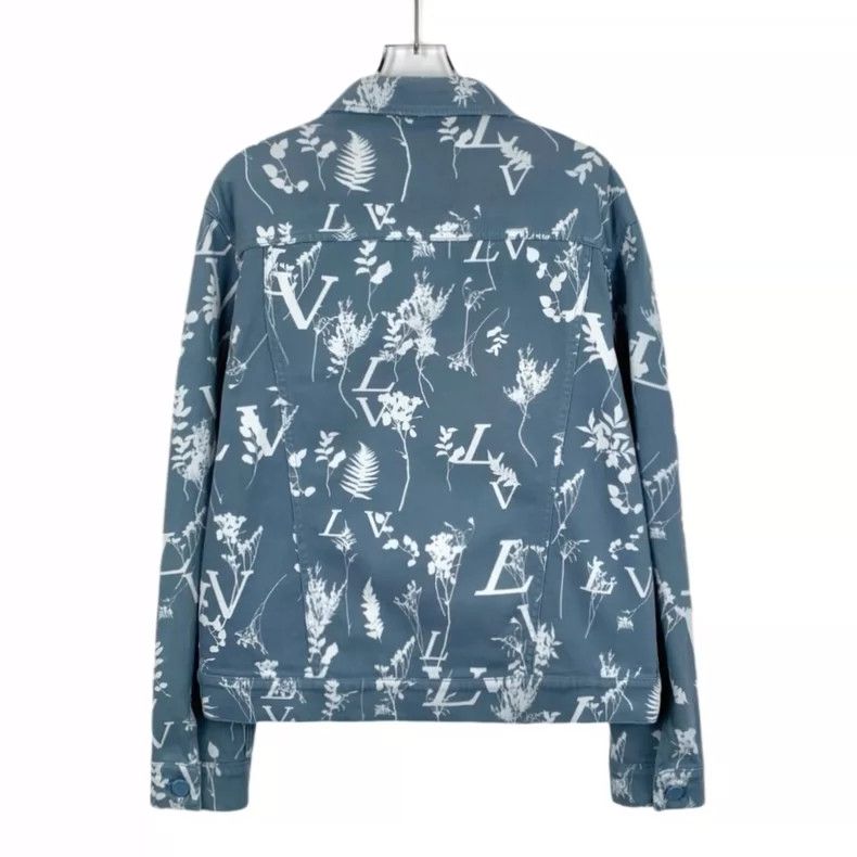 Louis Vuitton Louis Vuitton 22 blue logo floral print full-print cotton Size US M / EU 48-50 / 2 - 2 Thumbnail