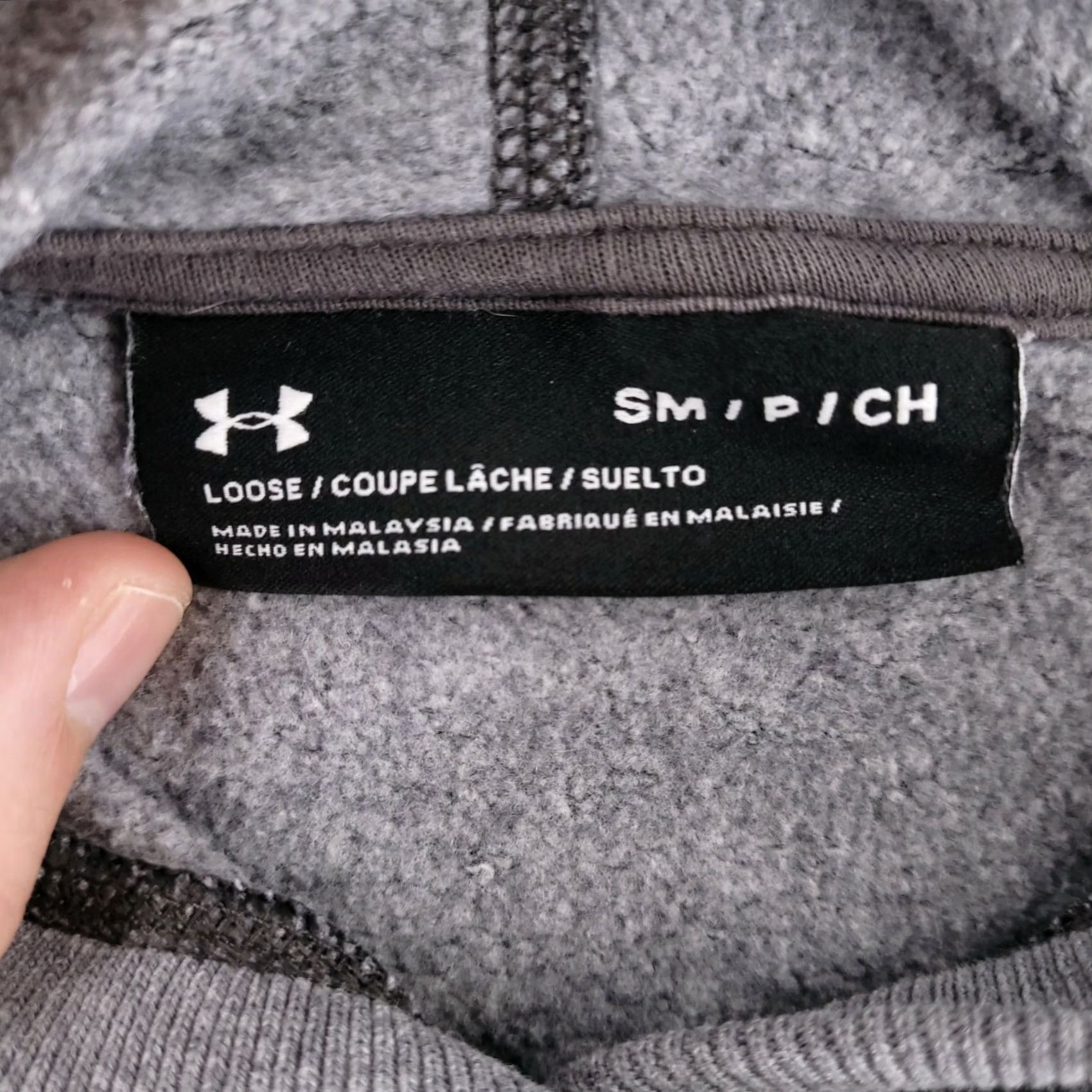 Under Armour Under Armour Hoodie Mens Small Gray Long Length Pullover Sweatshirt Gym Running Size US S / EU 44-46 / 1 - 6 Thumbnail