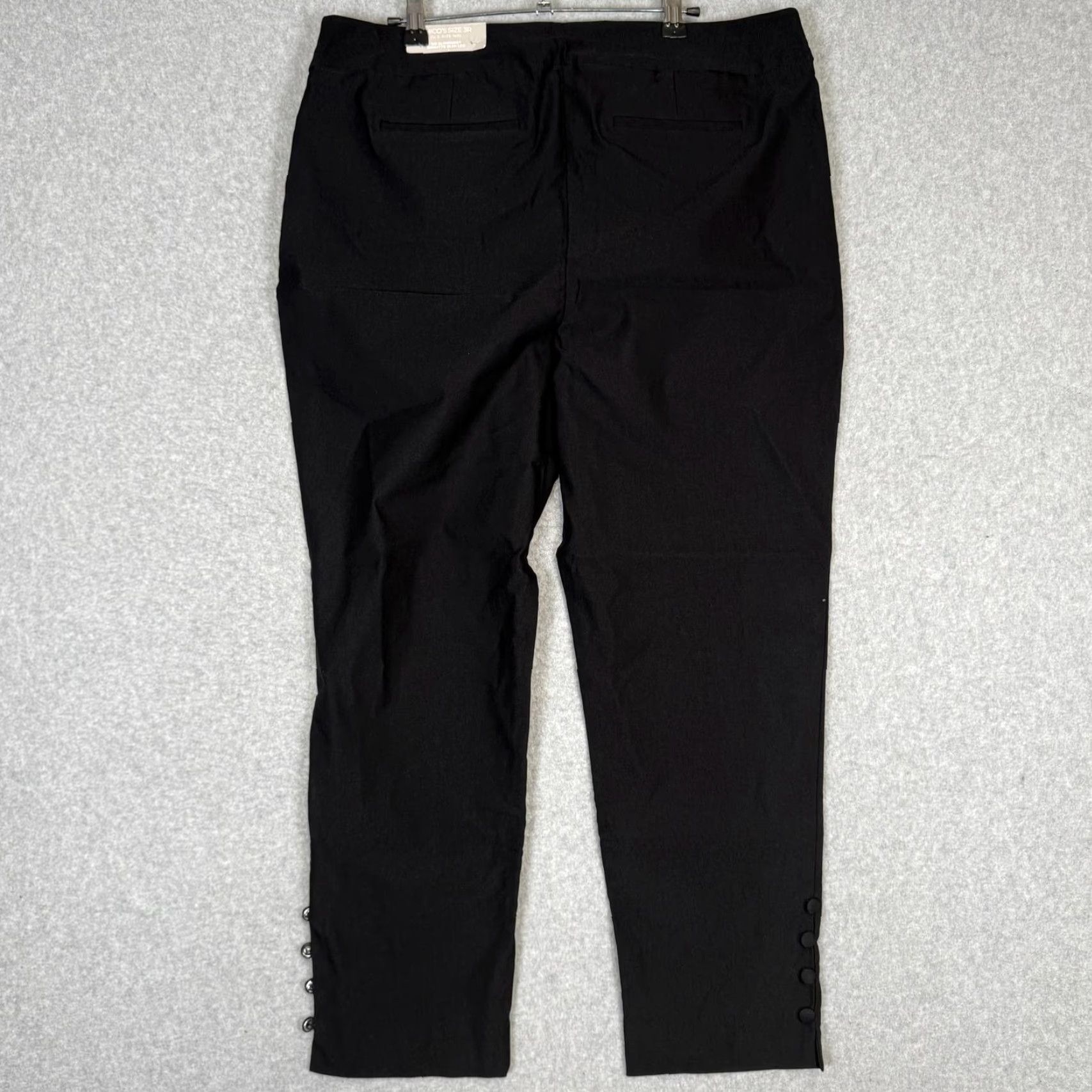 Vintage Chico's 16R So Slimming Bridgette Slim Leg Pants Womens Black Regular Size 16 R Pants Size 38" / US 16 / IT 52 - 6 Thumbnail