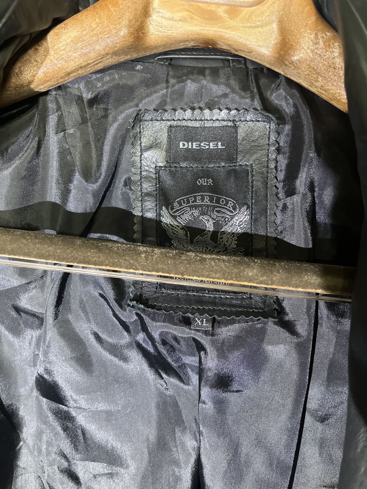 Diesel Diesel L-Sledyc Leather Jacket – Rare & Timeless Size US XL / EU 56 / 4 - 5 Thumbnail