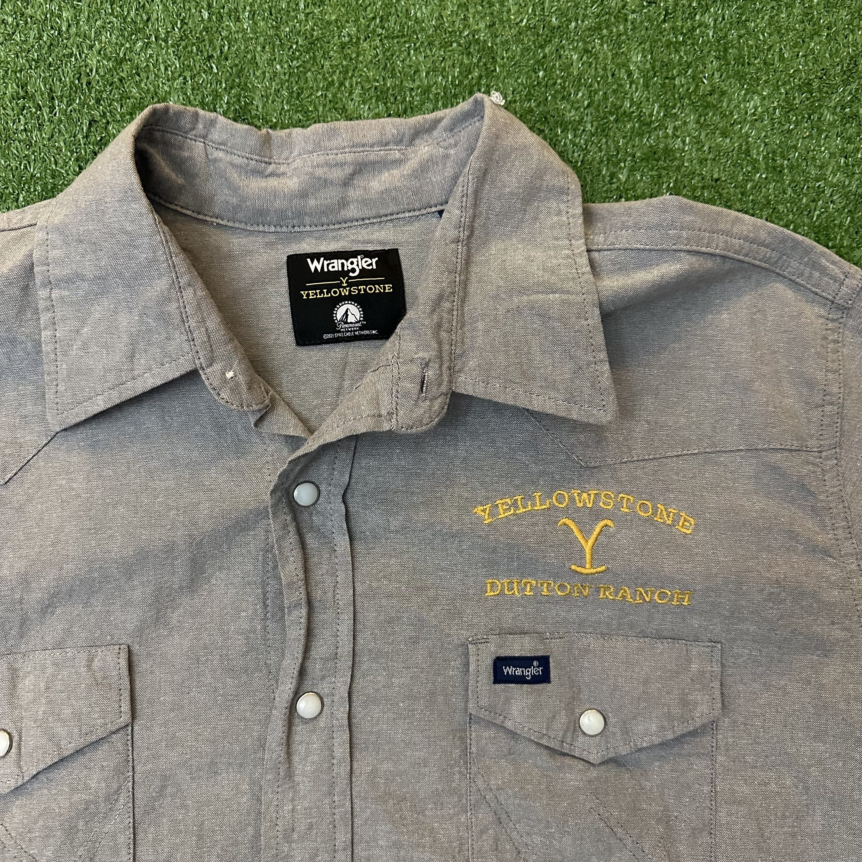 Wrangler Wrangler x Yellowstone Dutton Ranch L/S Western Snap Shirt Size US XL / EU 56 / 4 - 4 Thumbnail