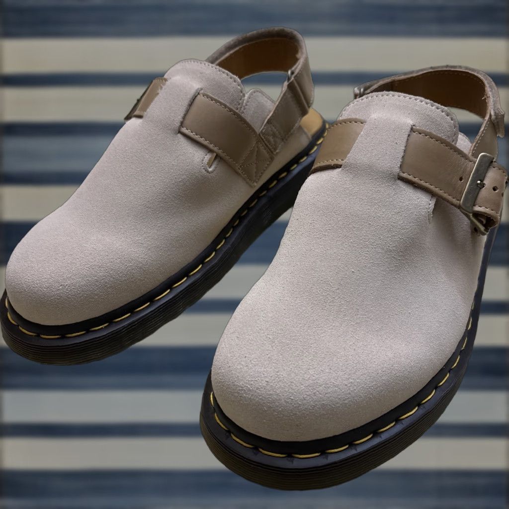 Dr Martens Dr. Martens Jorge Ii Suede Leather Slingback Mule Shoess Unisex Size 11 Beige Casual Comfort Non-Slip Shoes