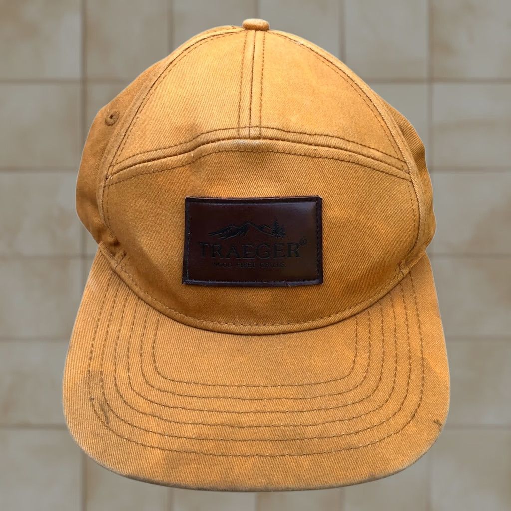 Crown Cap VINTAGE Traeger Wood Fired Grills 5 Panel Hat Men's Snapback One Size Brown Cap Size ONE SIZE - 1 Thumbnail