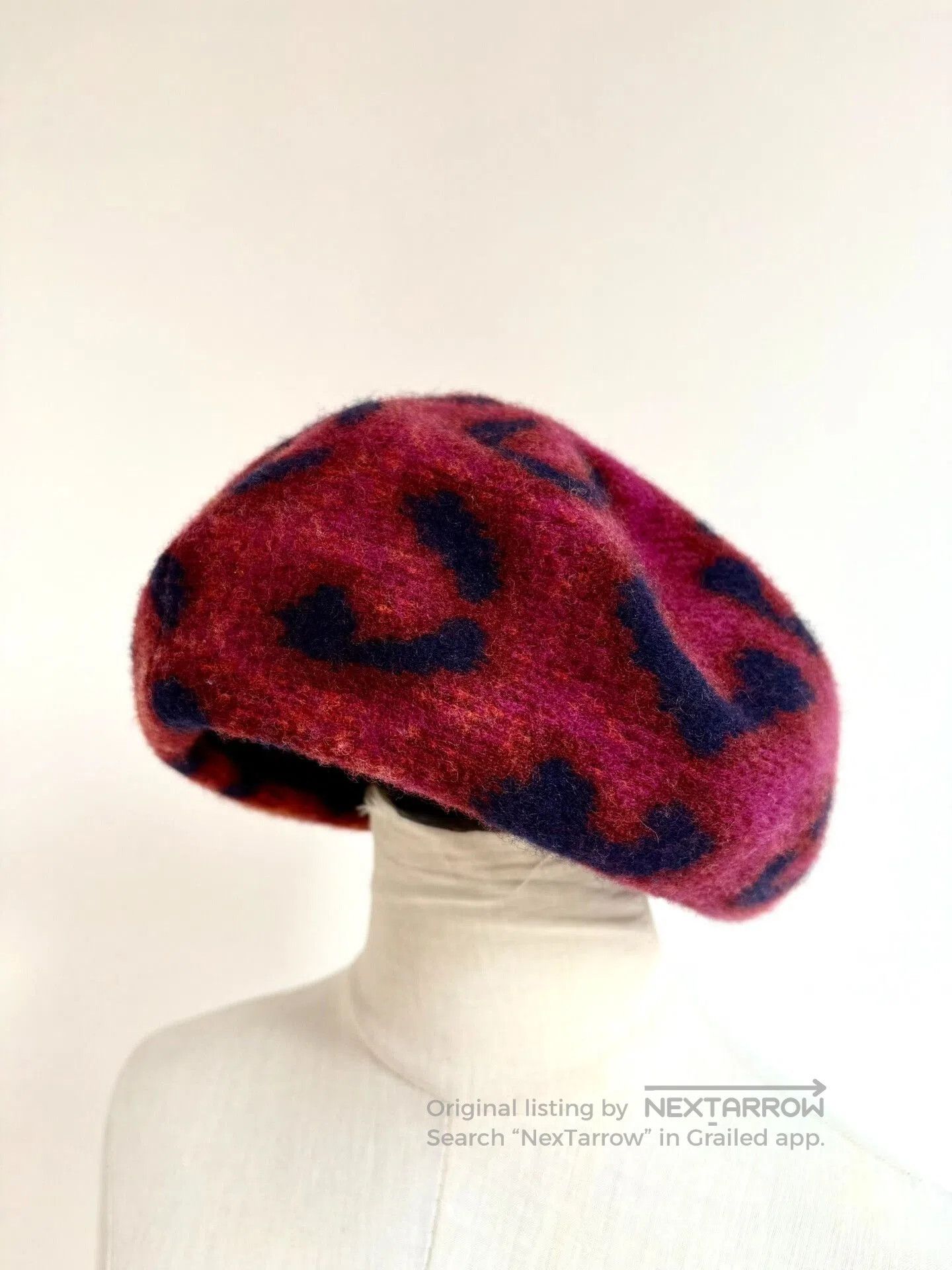Vivienne Westwood Vivienne Westwood Pink Leopard Beret. Size ONE SIZE - 4 Thumbnail