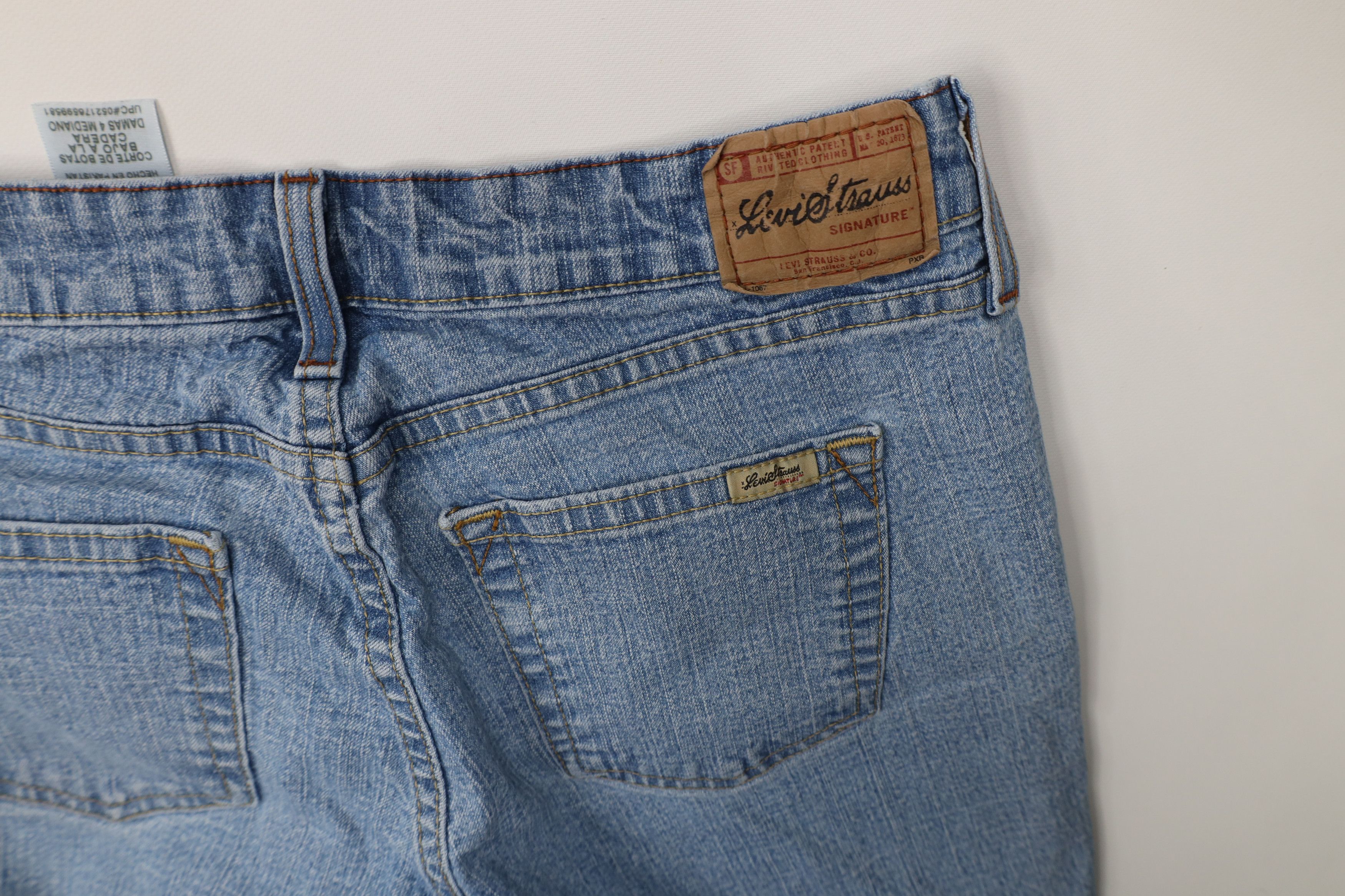 Levi's Vintage Y2K 2005 Levis Rise Bootcut Flared Wide Leg Jeans Size 27" / US 4 / IT 40 - 13 Thumbnail
