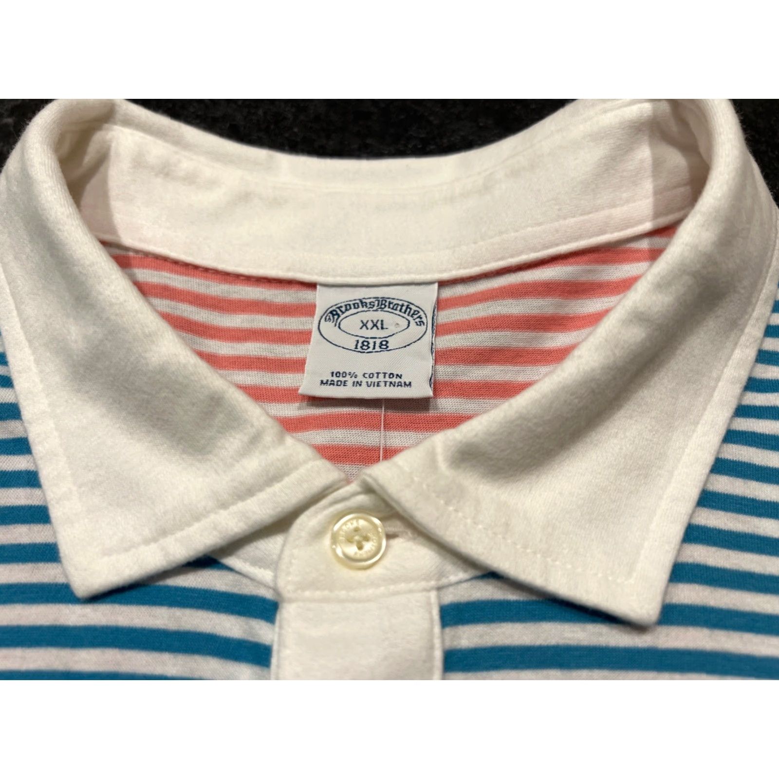 Brooks Brothers Brooks Brothers 1818 XXL 2XL Multicolor Striped Polo Shirt Men Size US XXL / EU 58 / 5 - 7 Thumbnail