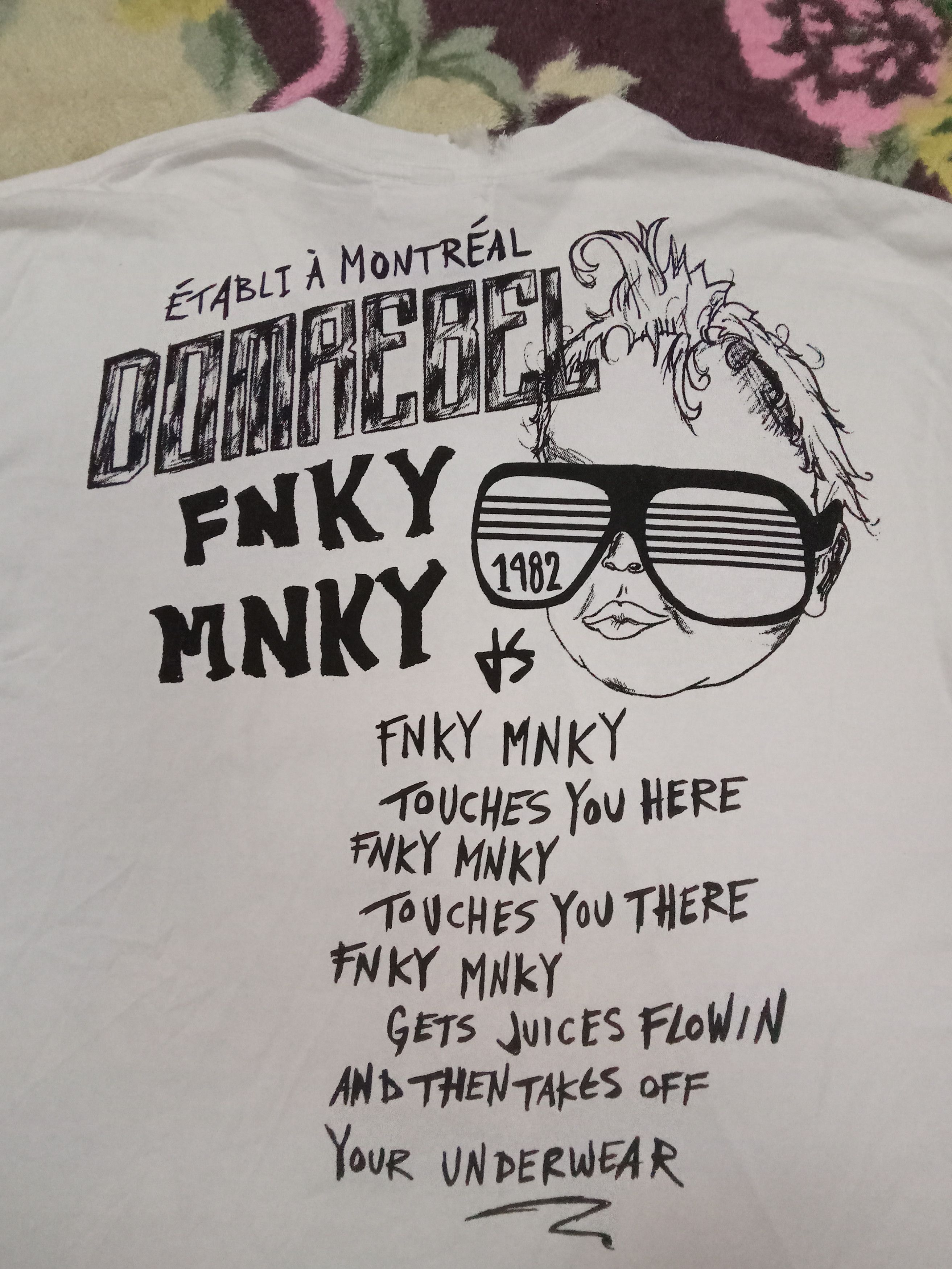 DOMREBEL Dom Rebel By Justin Svatina Fnky Mnky Baby Rare T Shirt Size US L / EU 52-54 / 3 - 7 Thumbnail