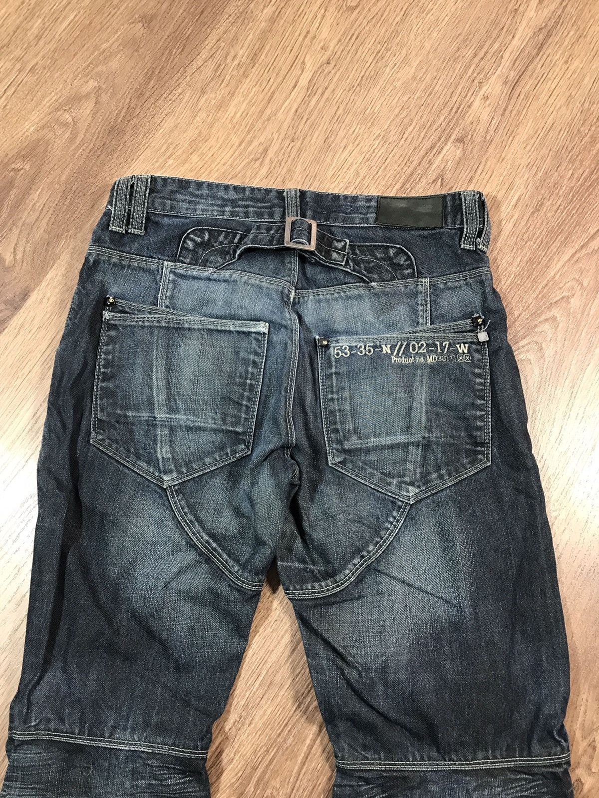 Japanese Brand × Vintage Vintage Double Knee Distressed Denim Pants Size US 30 / EU 46 - 10 Thumbnail