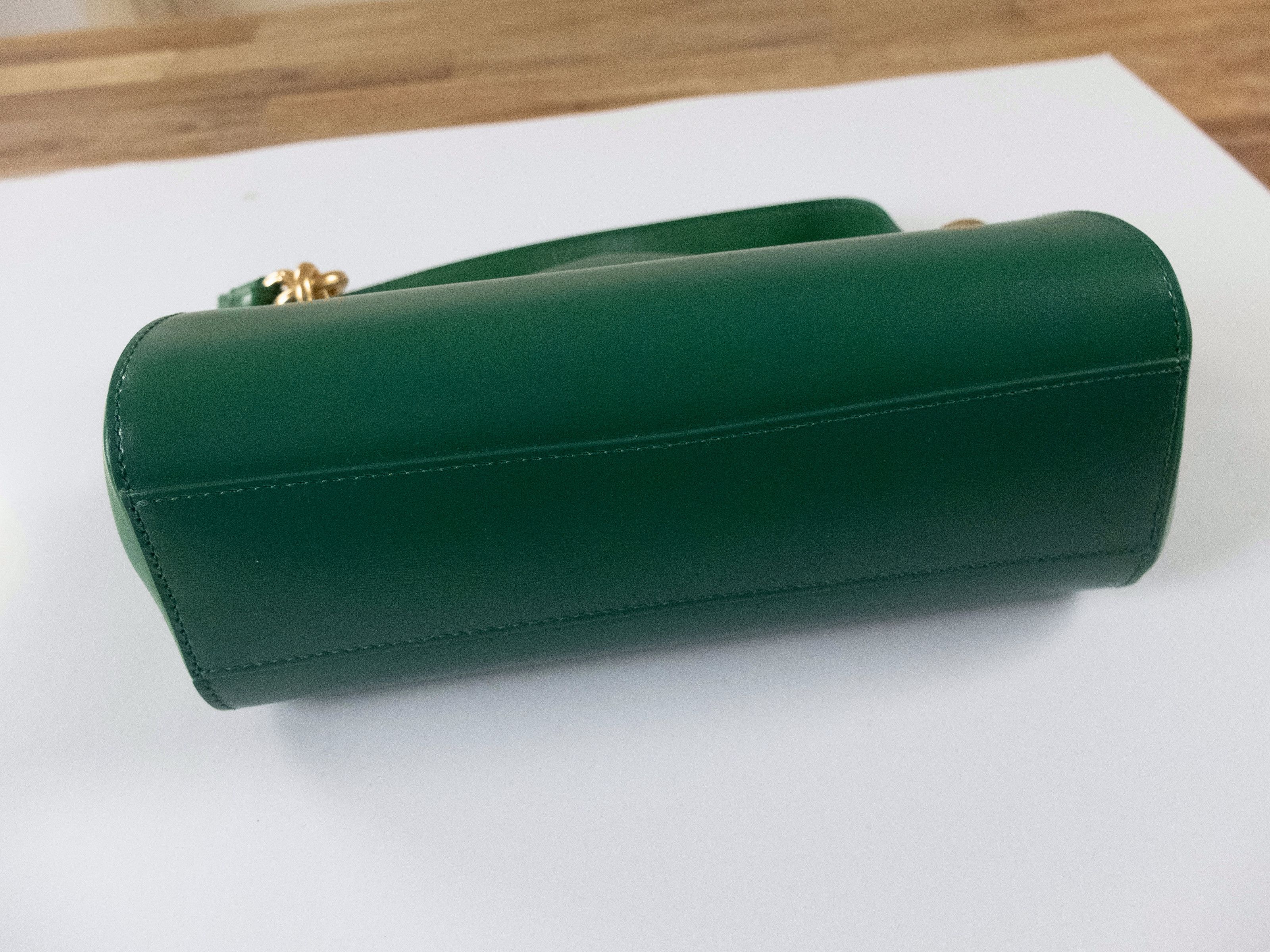 Bottega Veneta BOTTEGA VENETA Tip green smooth leather shoulder bag Size ONE SIZE - 6 Thumbnail