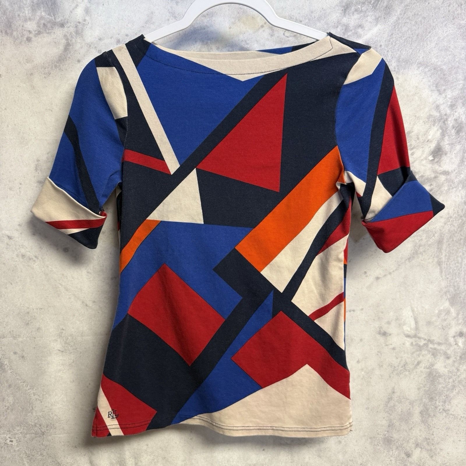 Ralph Lauren LRL Lauren Ralph Lauren Abstract Shirt Womens Small Petite 1 Size S / US 4 / IT 40 - 1 Thumbnail