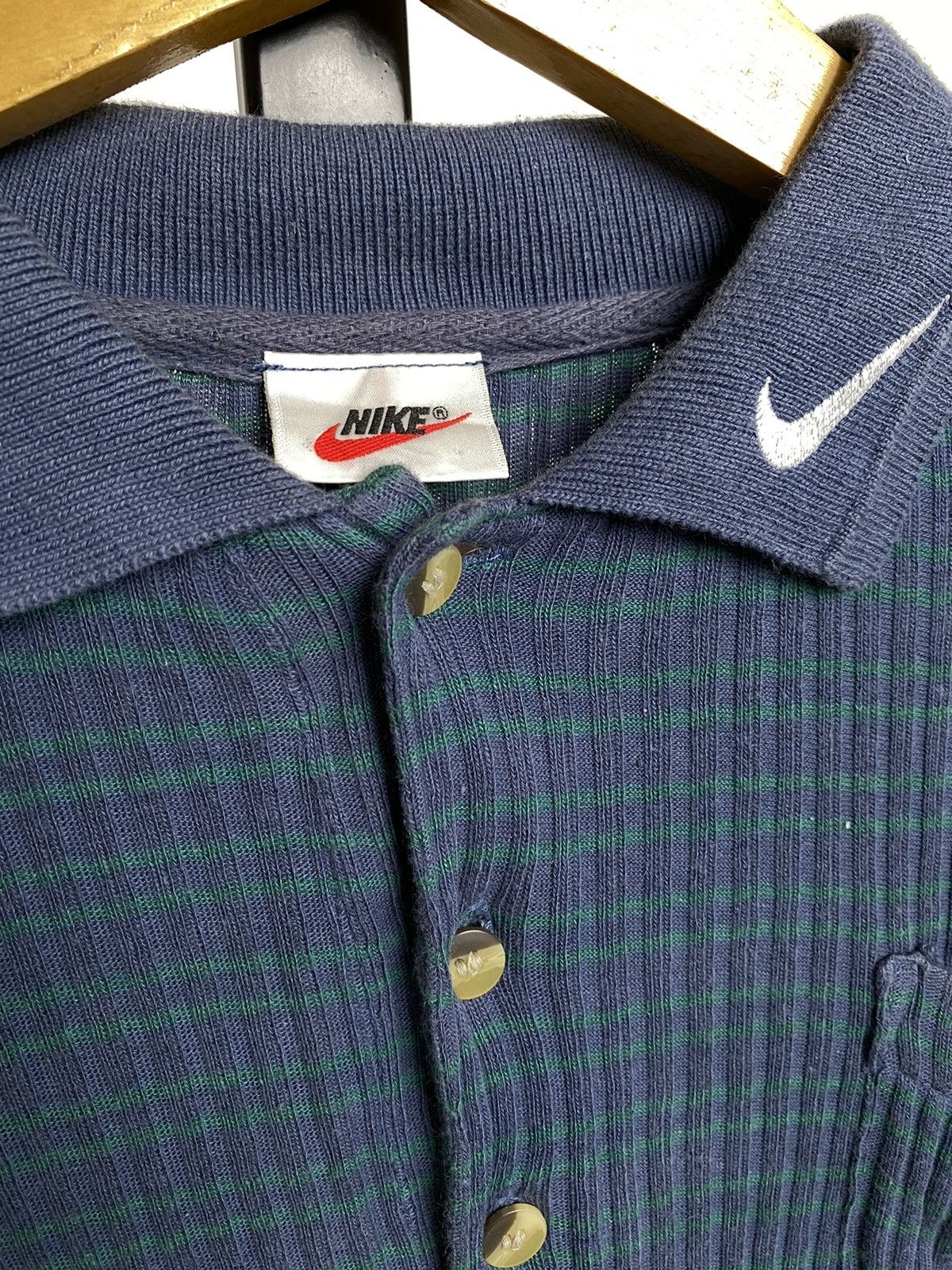 Nike × Vintage NIKE POLO SHIRT CHALLANGE COURT AGASSI 90S Size US M / EU 48-50 / 2 - 2 Thumbnail