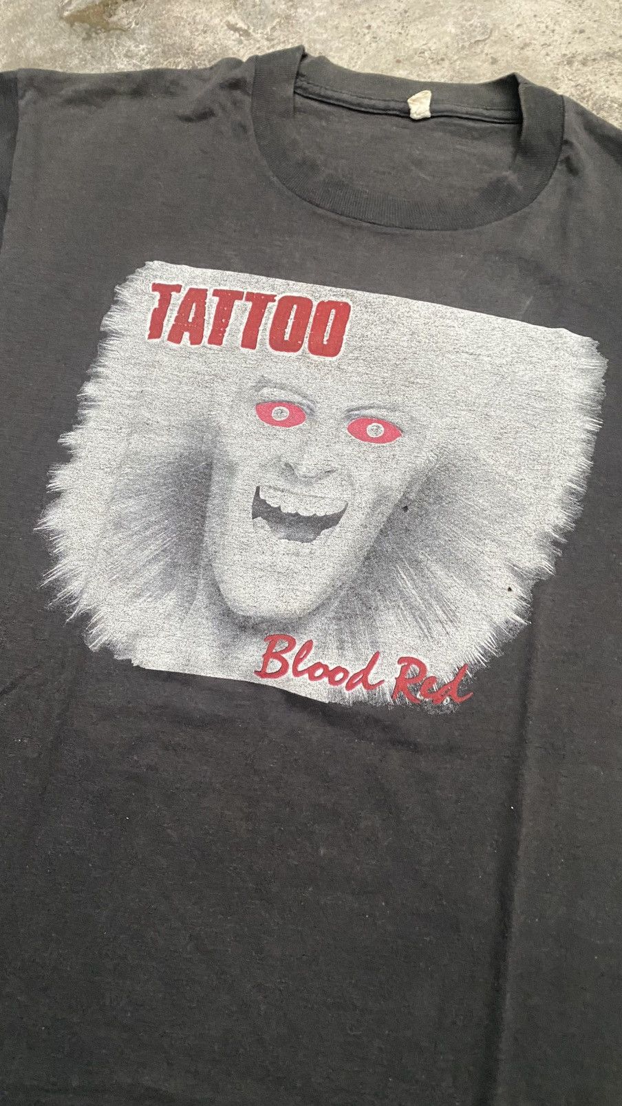 Band Tees Vintage 80s Tattoo Blood Red Heavy Metal Size US M / EU 48-50 / 2 - 2 Thumbnail