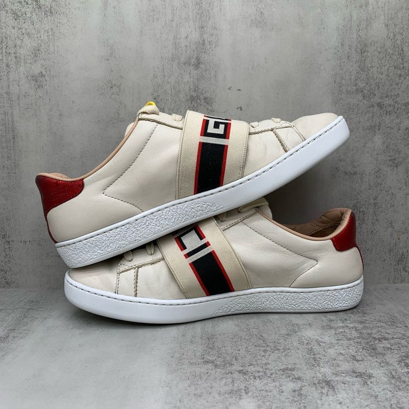 Gucci Gucci ACE Embroidered Lace-Up Fashion Sneakers - Size US 5 / IT 35 - 1 Thumbnail