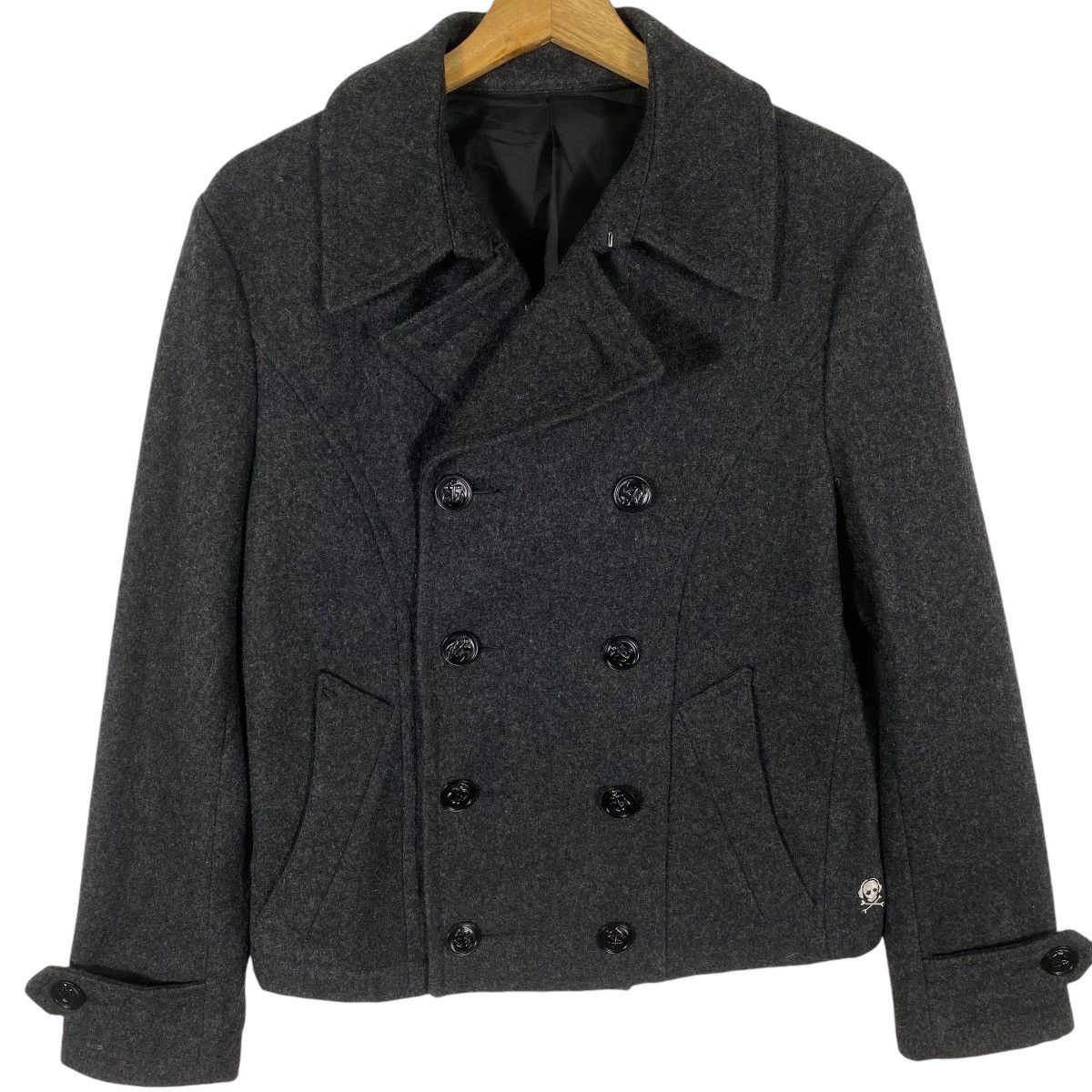 Japanese Brand × PPFM × Vintage Vintage Ppfm Peacoat Button Jacket S Size Darkgrey Colour Size US S / EU 44-46 / 1 - 4 Thumbnail