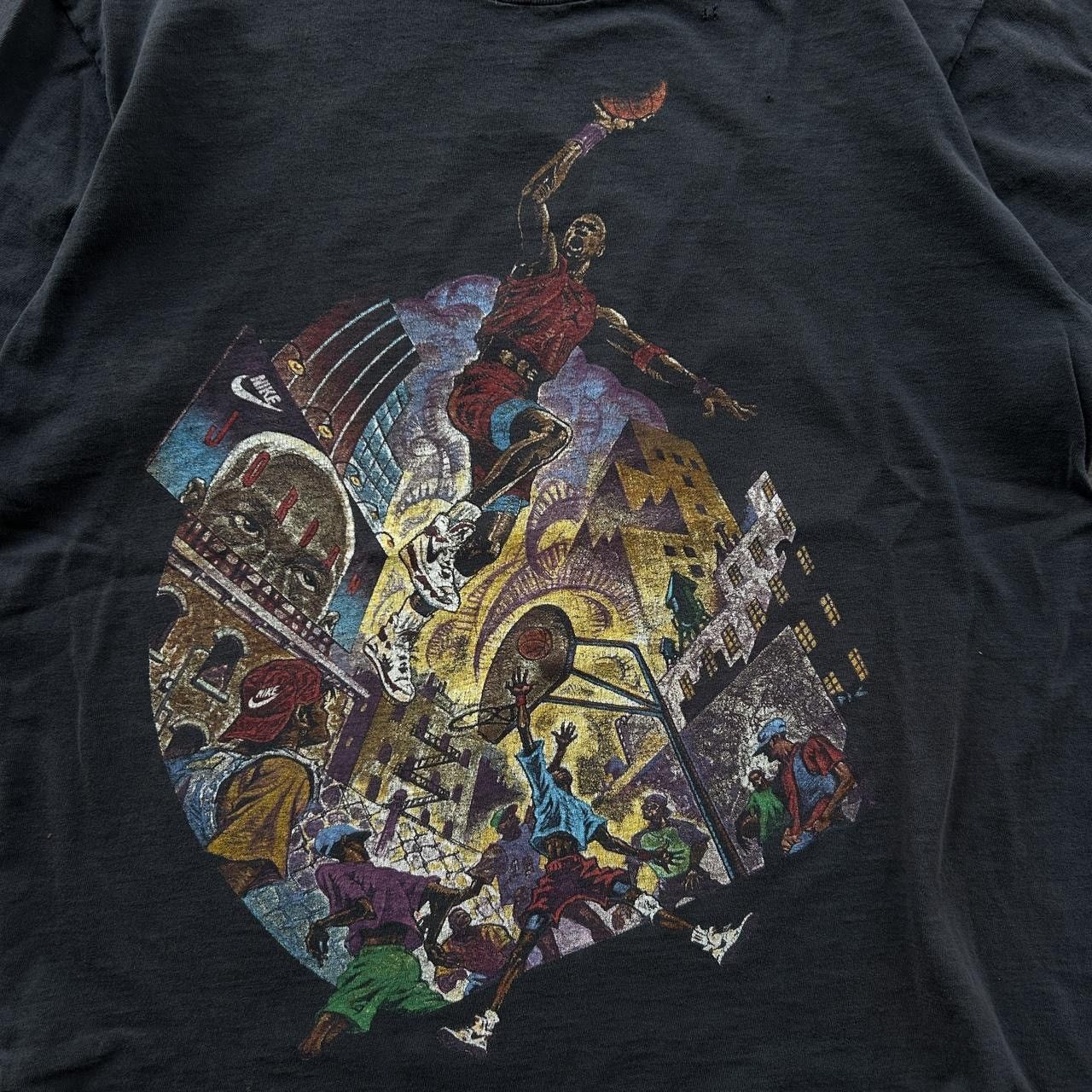 Vintage 🏀Vintage 90s Nike Michael Jordan Playground Promo Shirt🏀 Size US L / EU 52-54 / 3 - 2 Thumbnail