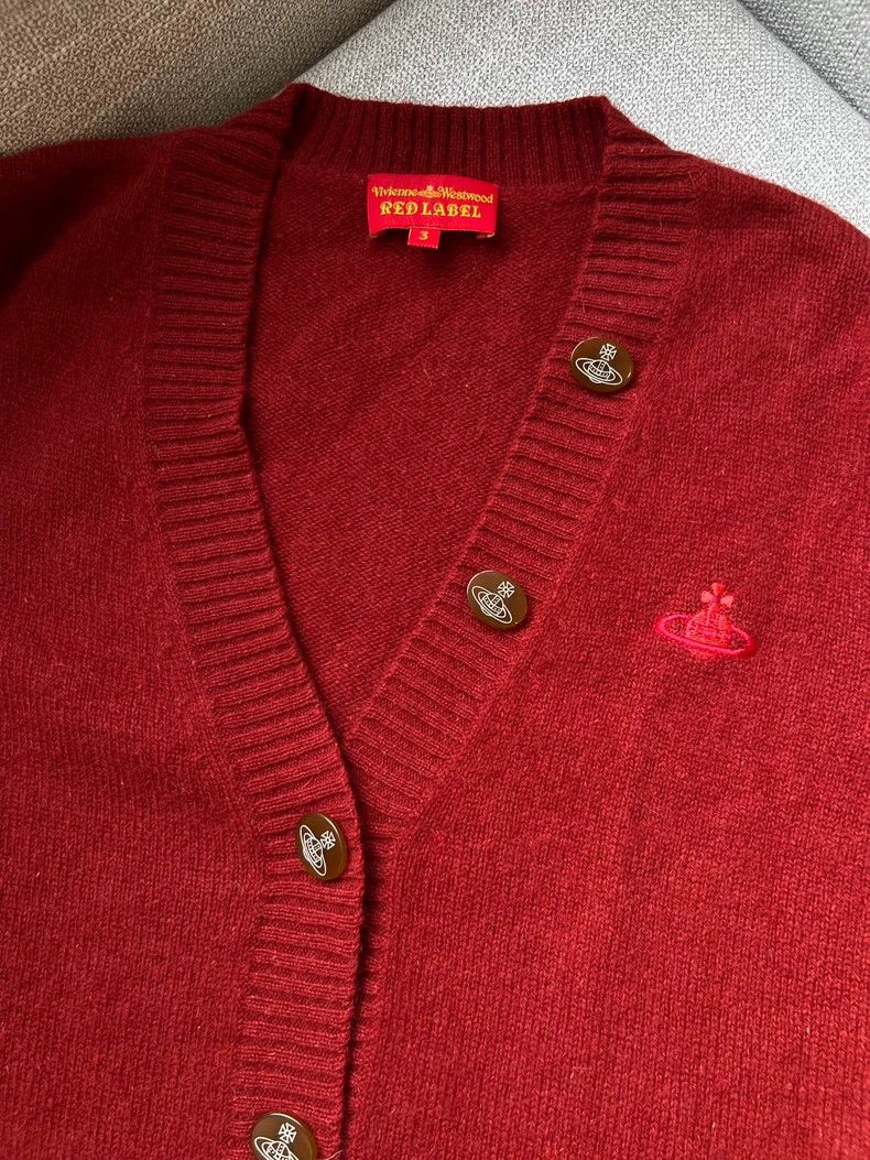 Vivienne Westwood Vivienne Westwood Christmas red LOGO sweater open shirt Size M / US 6-8 / IT 42-44 - 2 Thumbnail