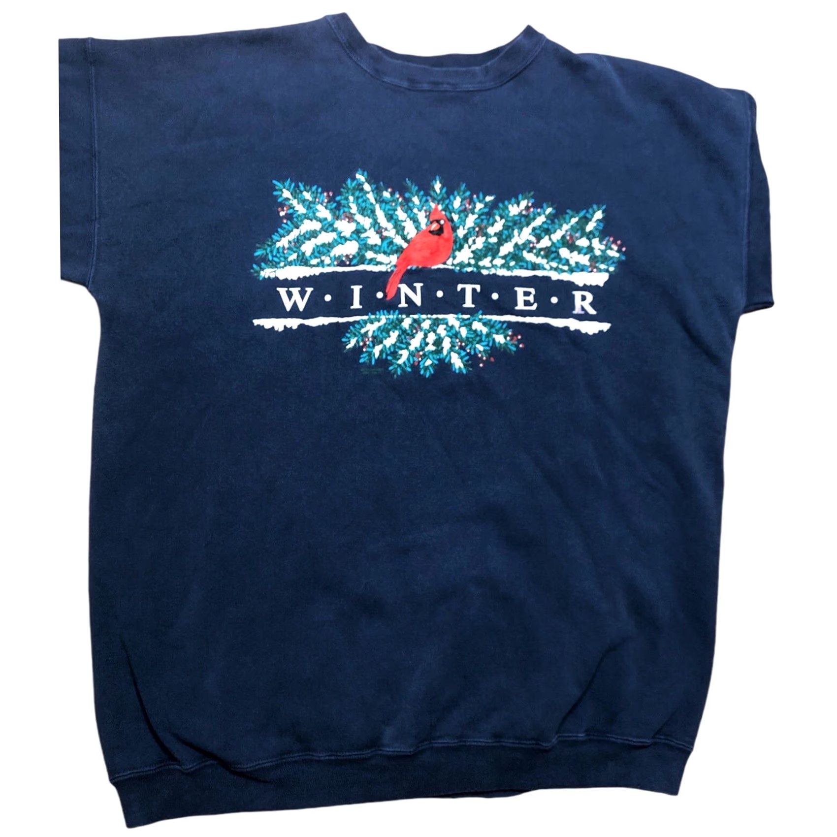 Vintage VINTAGE Sportswear Sweatshirt Cardianl Bird Embroidered Winter 1992 XL Blue Womens Shirts Pullover Crew Neck Long Sleeve Made USA Holiday 80s 90s Size XL / US 12-14 / IT 48-50 - 2 Thumbnail