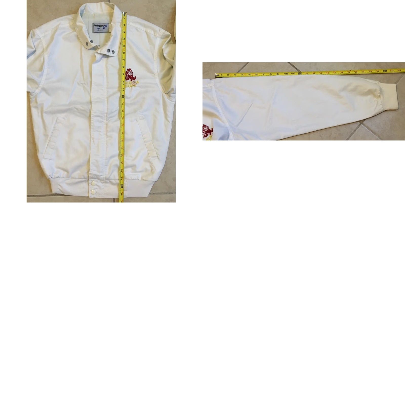 Vintage VINTAGE 80s ASU Sun Devils Jacket S USA College Track Football PE Grunge 70s Faded Size US S / EU 44-46 / 1 - 10 Thumbnail