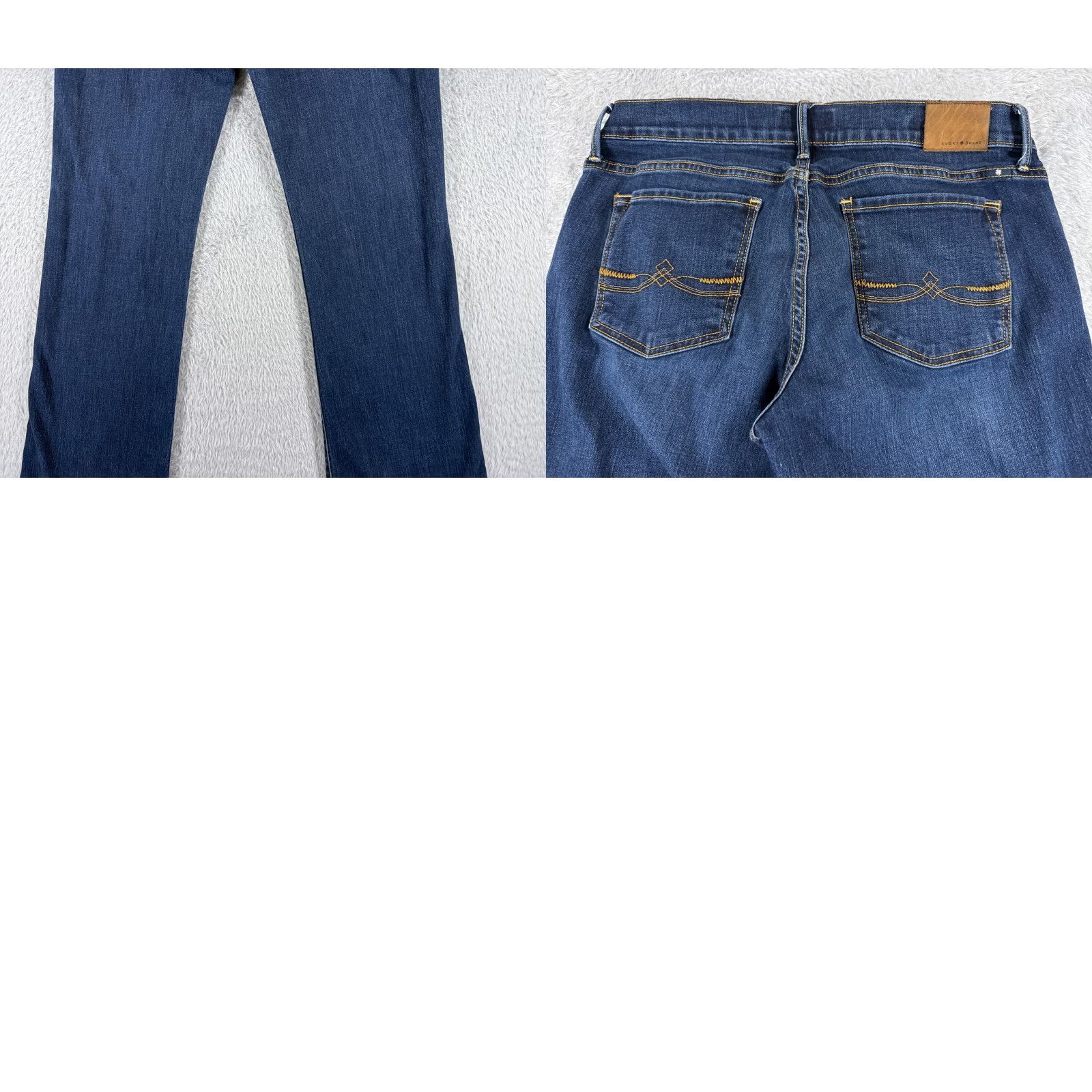 Lucky Brand VINTAGE Lucky Brand Jeans Women 8 Blue Denim Bootcut Mid Rise 28x33 5-Pocket Design Ladies Womens Jeans Blue USA 90s? Size 30" / US 8 / IT 44 - 10 Thumbnail