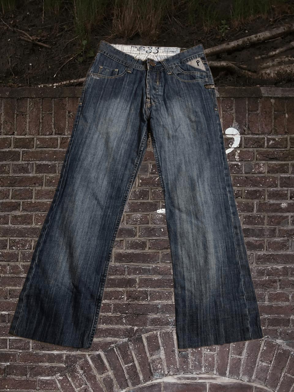 Vintage Police Raw Men’s Straight Fit Denim Jeans Everyday Wear Size US 28 / EU 44 - 1 Thumbnail