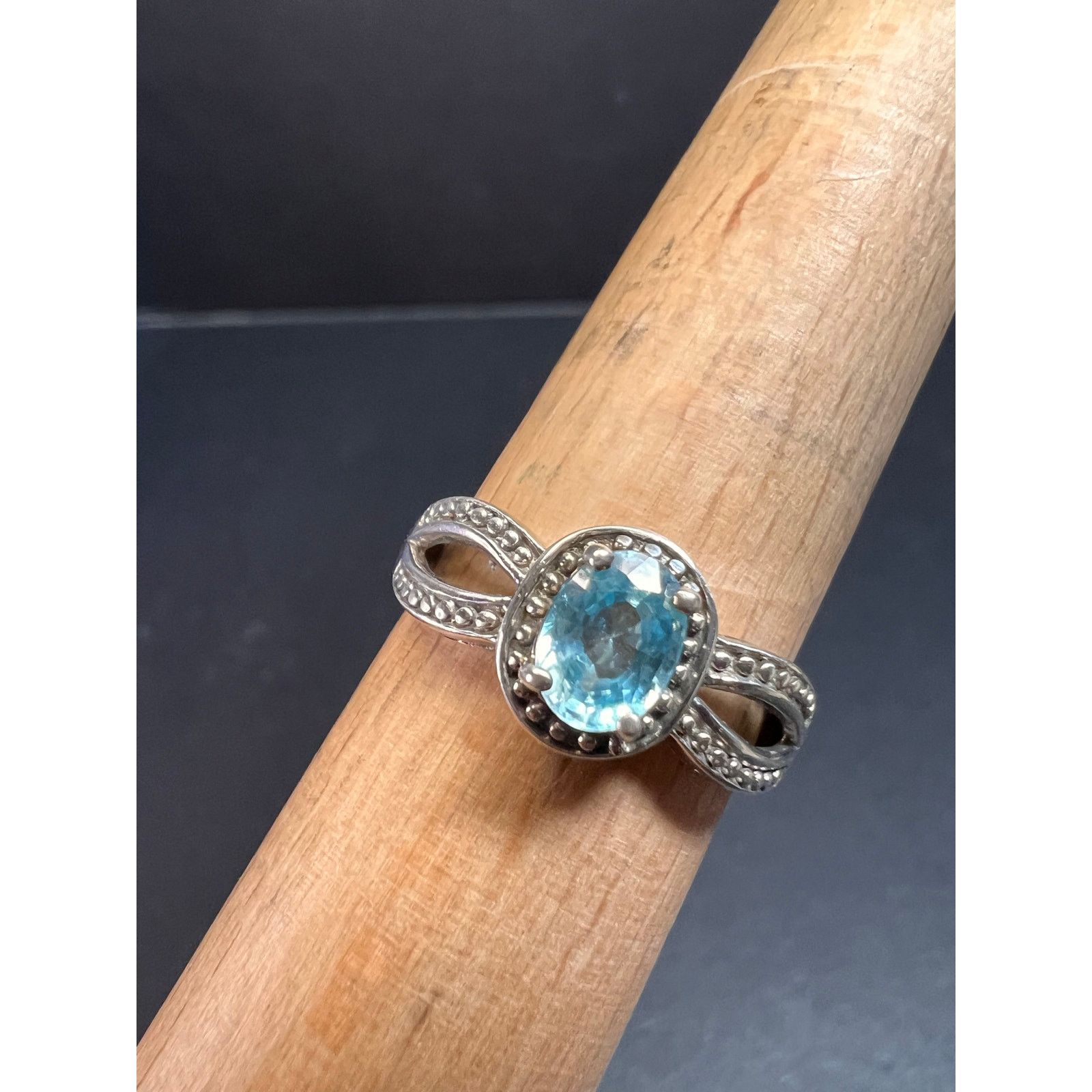 Other Blue topaz sterling silver ring size 9 Size ONE SIZE - 8 Thumbnail