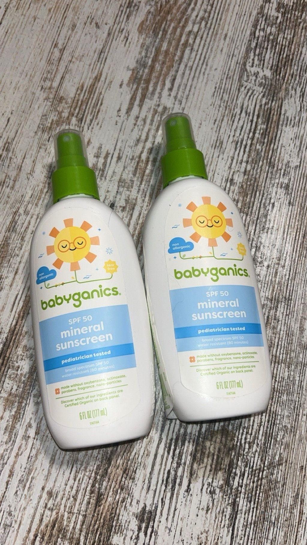 Other 2 pk Babyganics Mineral-Based Sunscreen Spray SPF 50 Size ONE SIZE - 1 Thumbnail