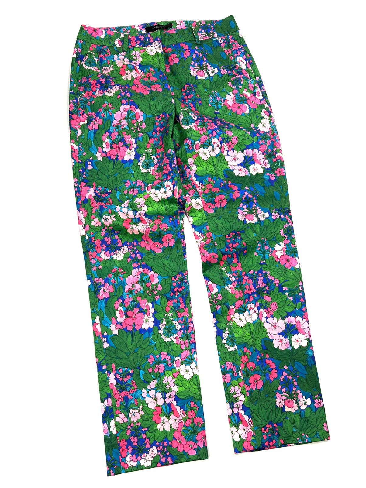 Weekend Max Mara rare Weekend Max Mara Floral Print Pants Cropped Trousers S Size 28" / US 6 / IT 42 - 2 Thumbnail
