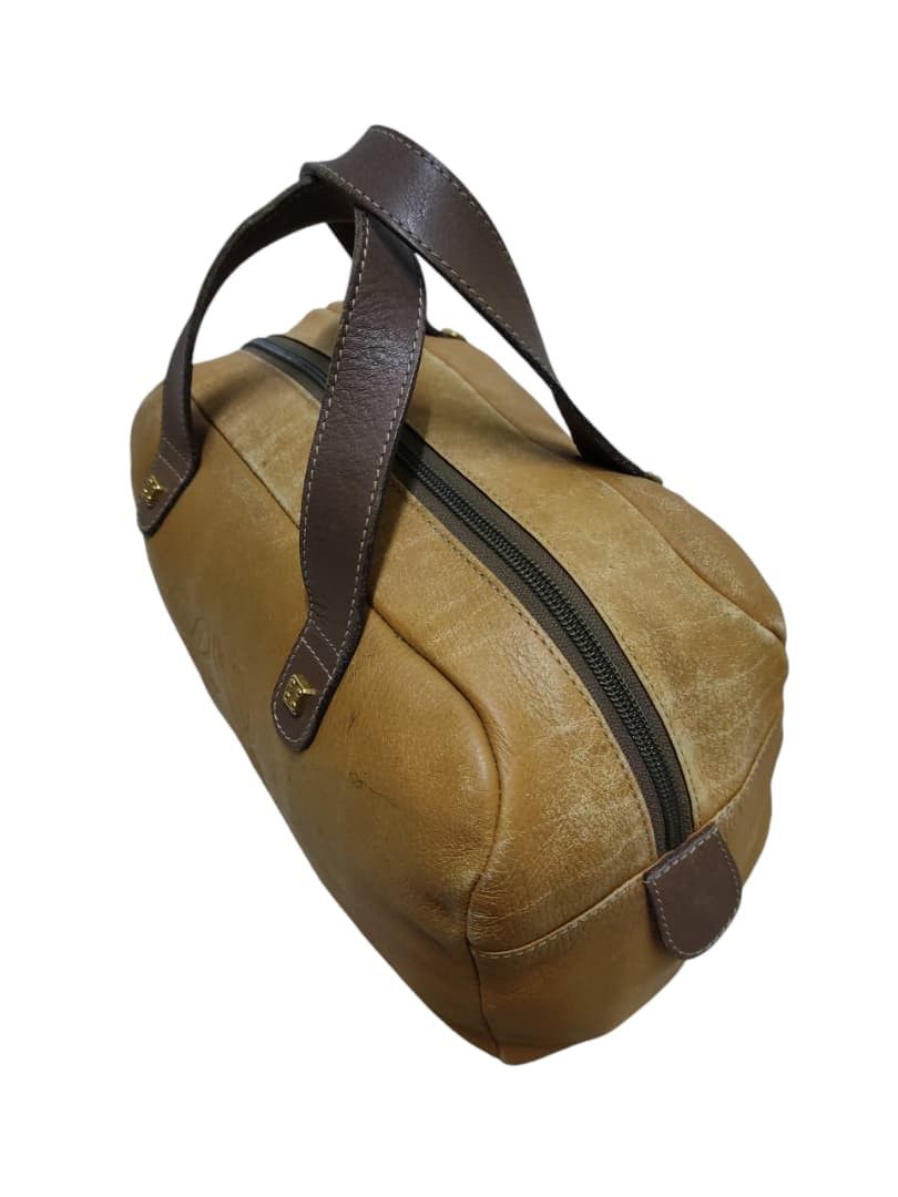 Loewe VINTAGE LOEWE Anagram Leather Handbag Boston Bag Brown Camel Size ONE SIZE - 6 Thumbnail