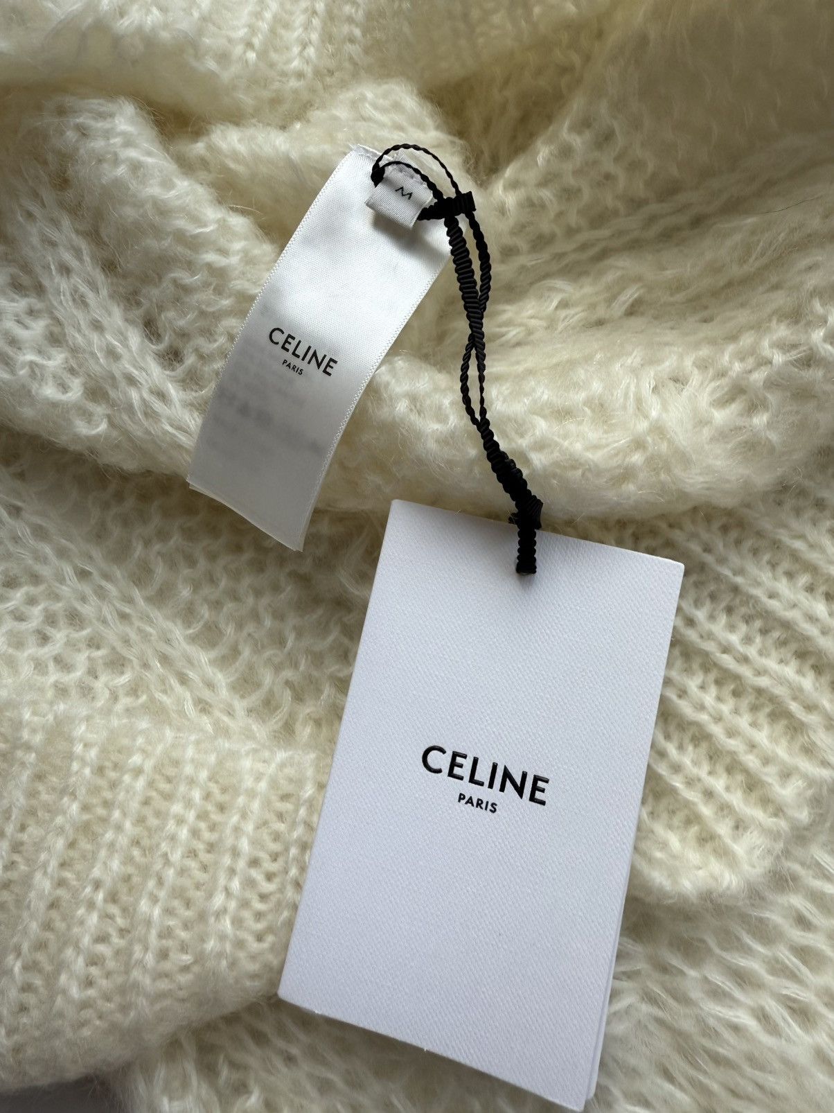 Celine $1.4k FW22 Celine boxy Aran sweater in mohair fisherman M Size US M / EU 48-50 / 2 - 17 Thumbnail