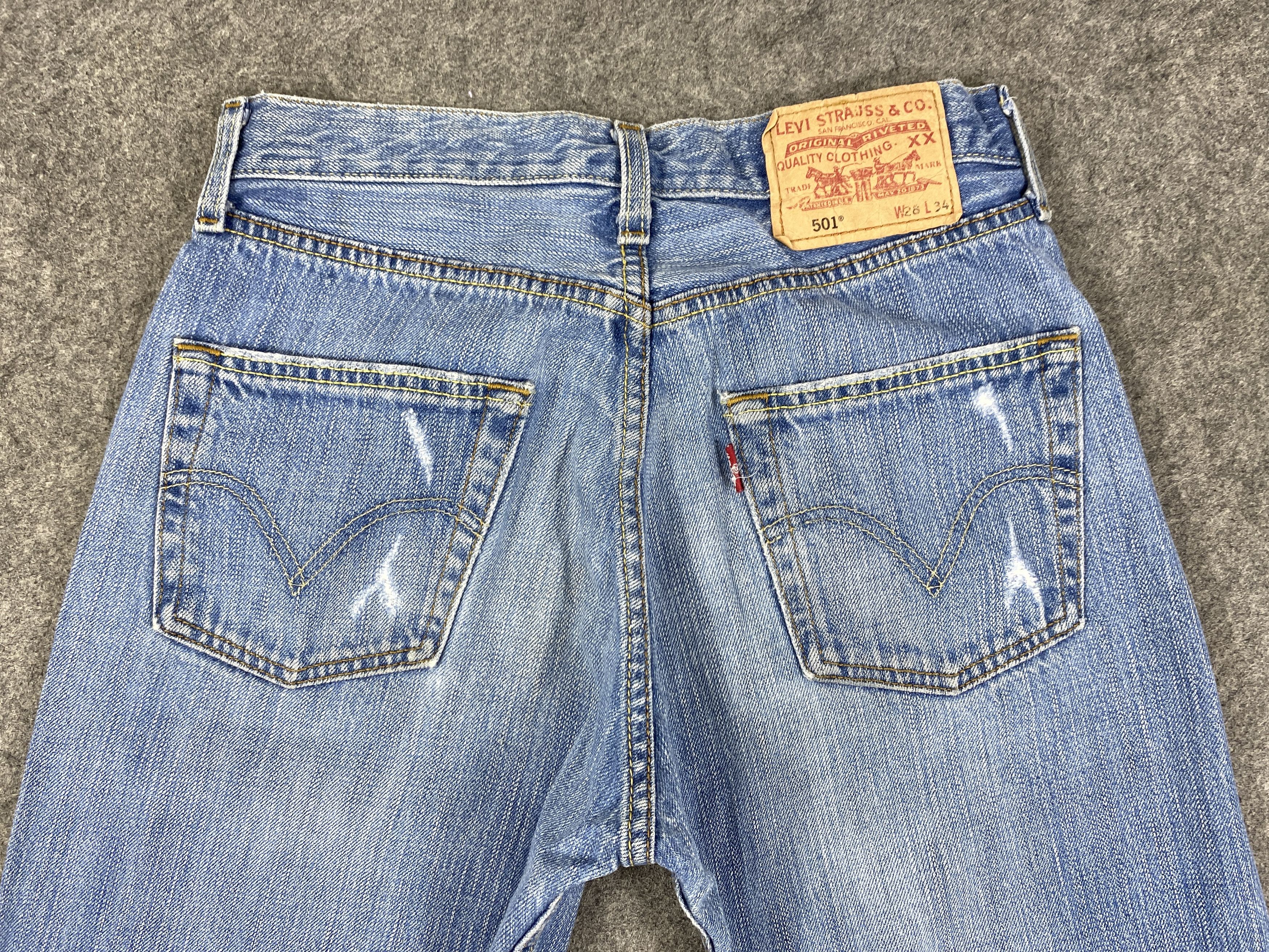 Blue Wash Vintage Levi's 501 Jeans 27x29.5 Denim -JN1104