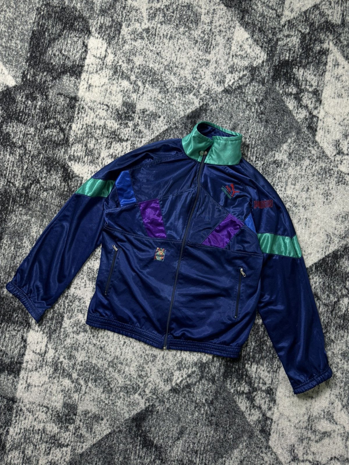 Puma Vintage Puma Track Sweatshirt Zip Up Y2K 90s Distressed Size US XL / EU 56 / 4 - 1 Thumbnail