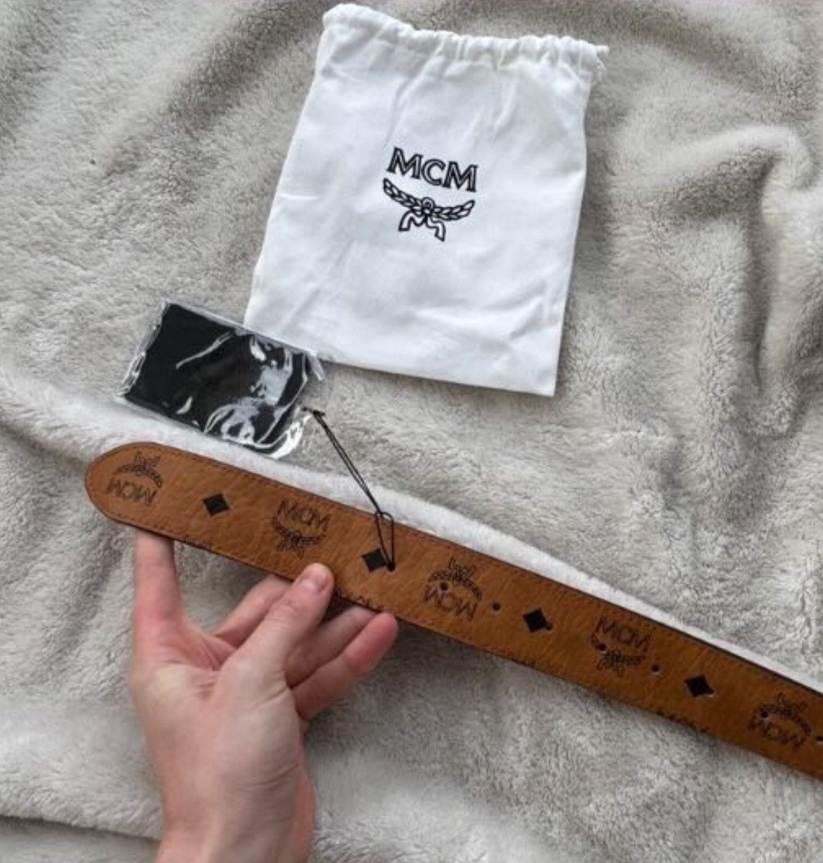 MCM MCM Cognac / Gold Belt Size ONE SIZE - 3 Thumbnail