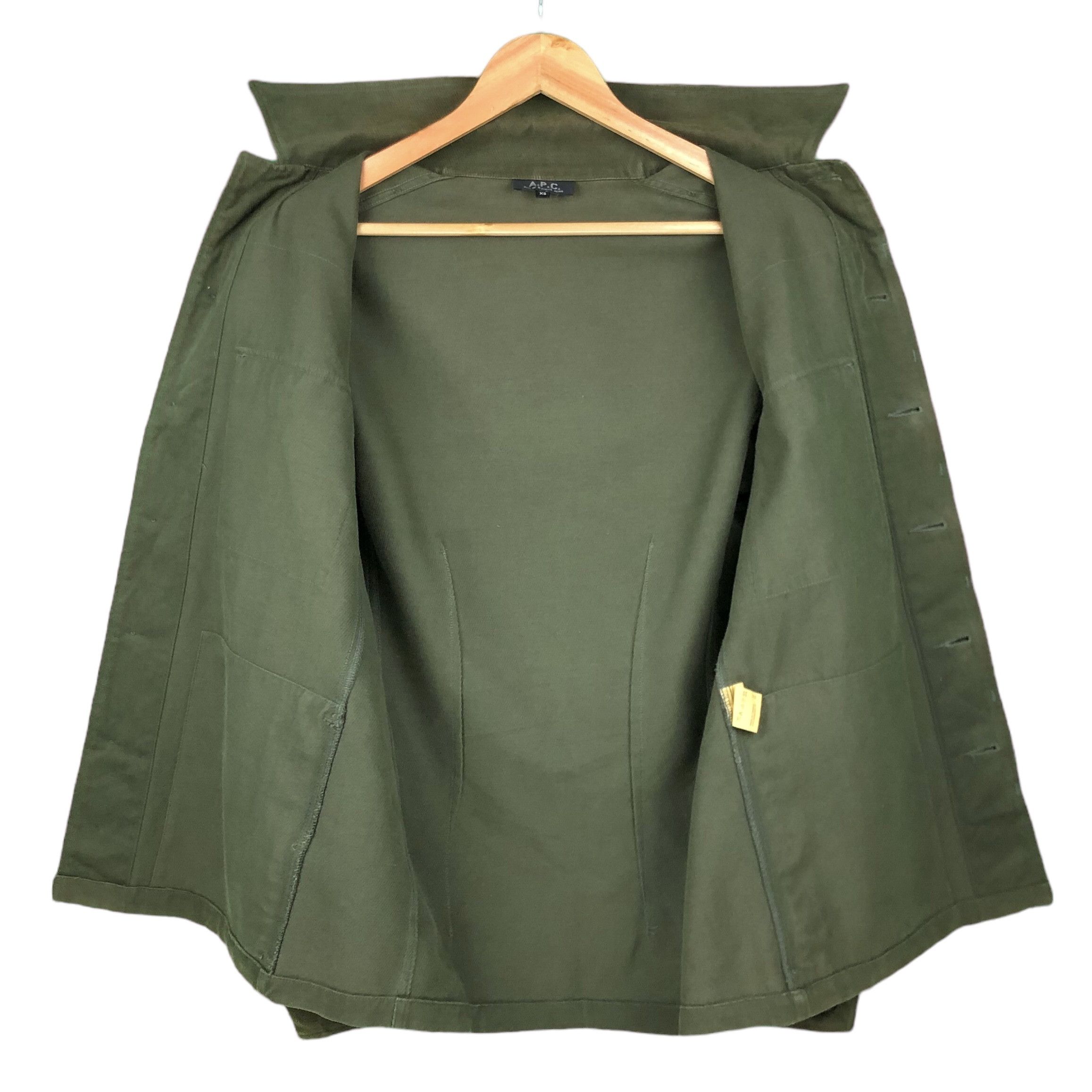 A.P.C. APC Military Green Multipockets Utility Button Wool Jacket Size US M / EU 48-50 / 2 - 11 Thumbnail